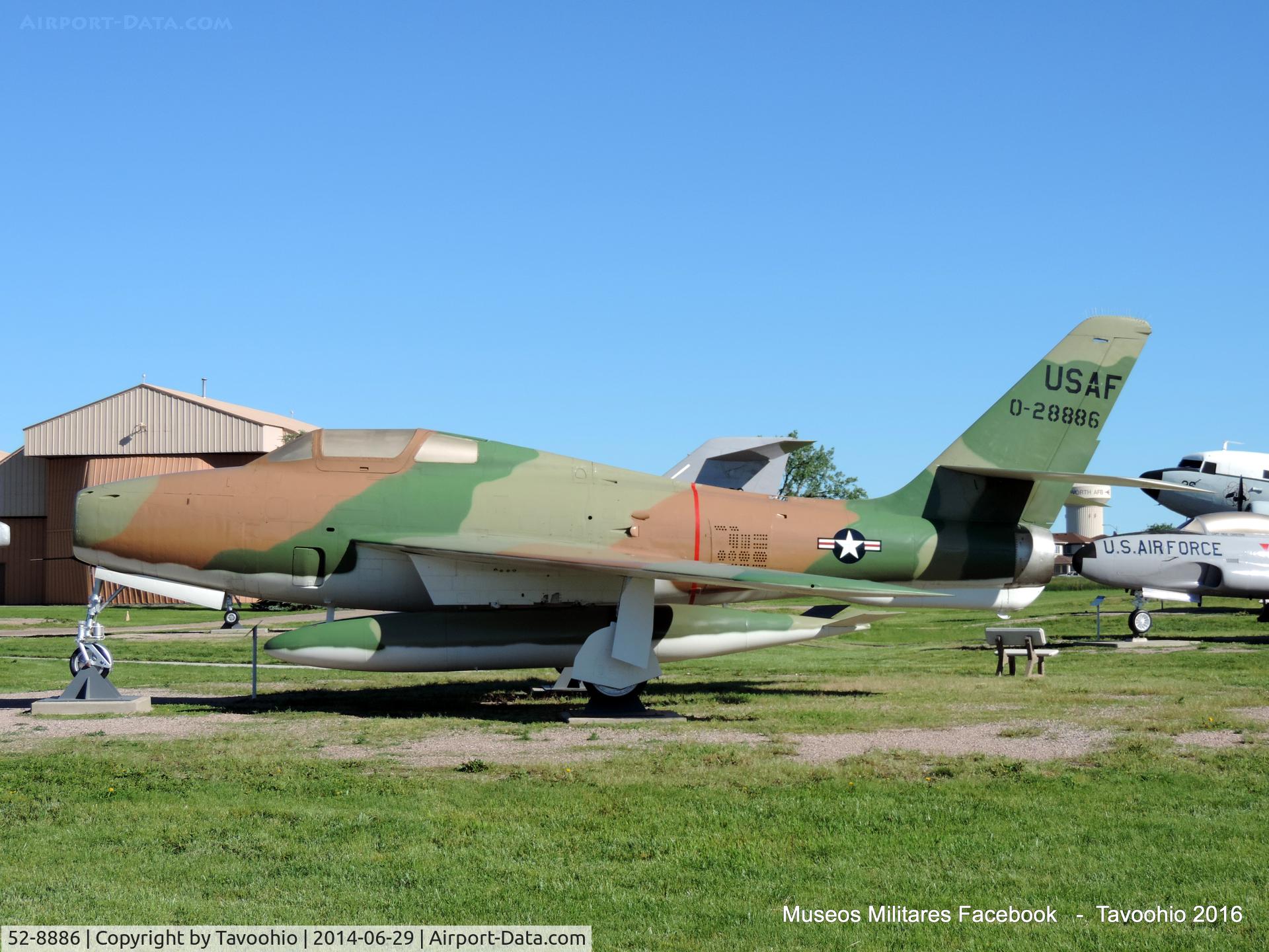52-8886, 1952 General Motors F-84F-46-GK Thunderstreak C/N Not found 52-8886, Republic F-84F Thunderstreak