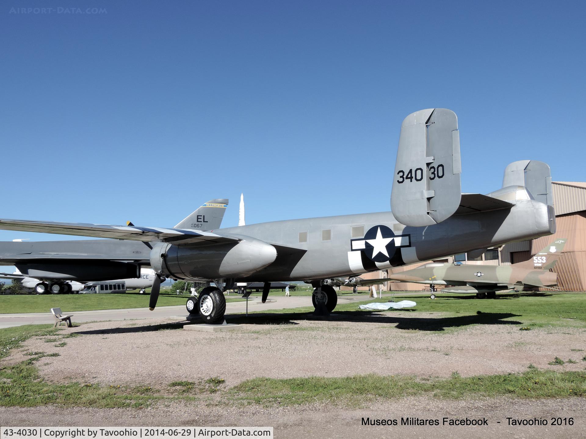43-4030, 1943 North American VB-25J-1-NC Mitchell C/N 108-24356, North American B-25/PBJ Mitchell