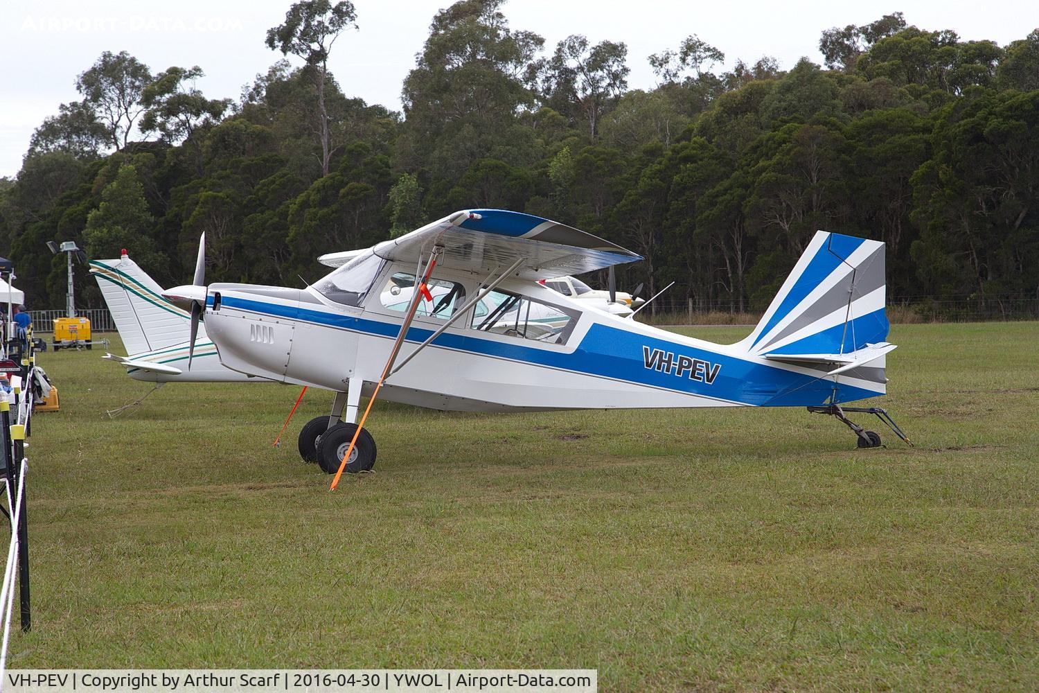 VH-PEV, 1980 American Champion 8GCBC Scout C/N 351-80, VH-PEV Wings over Illawarra 2016