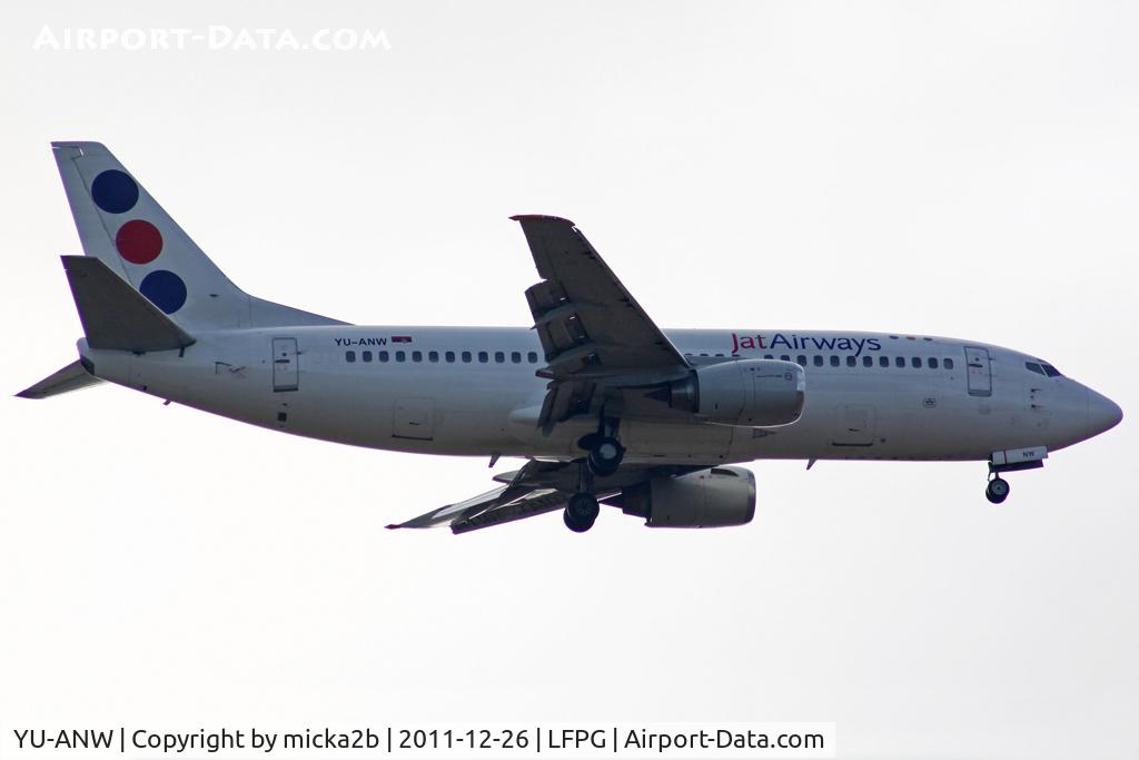 YU-ANW, 1988 Boeing 737-3H9 C/N 24141, Landing