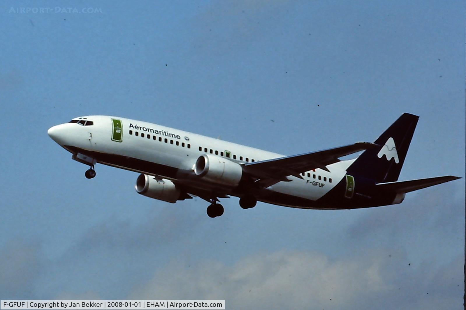 F-GFUF, 1989 Boeing 737-3B3QC C/N 24388, Schiphol around 1990