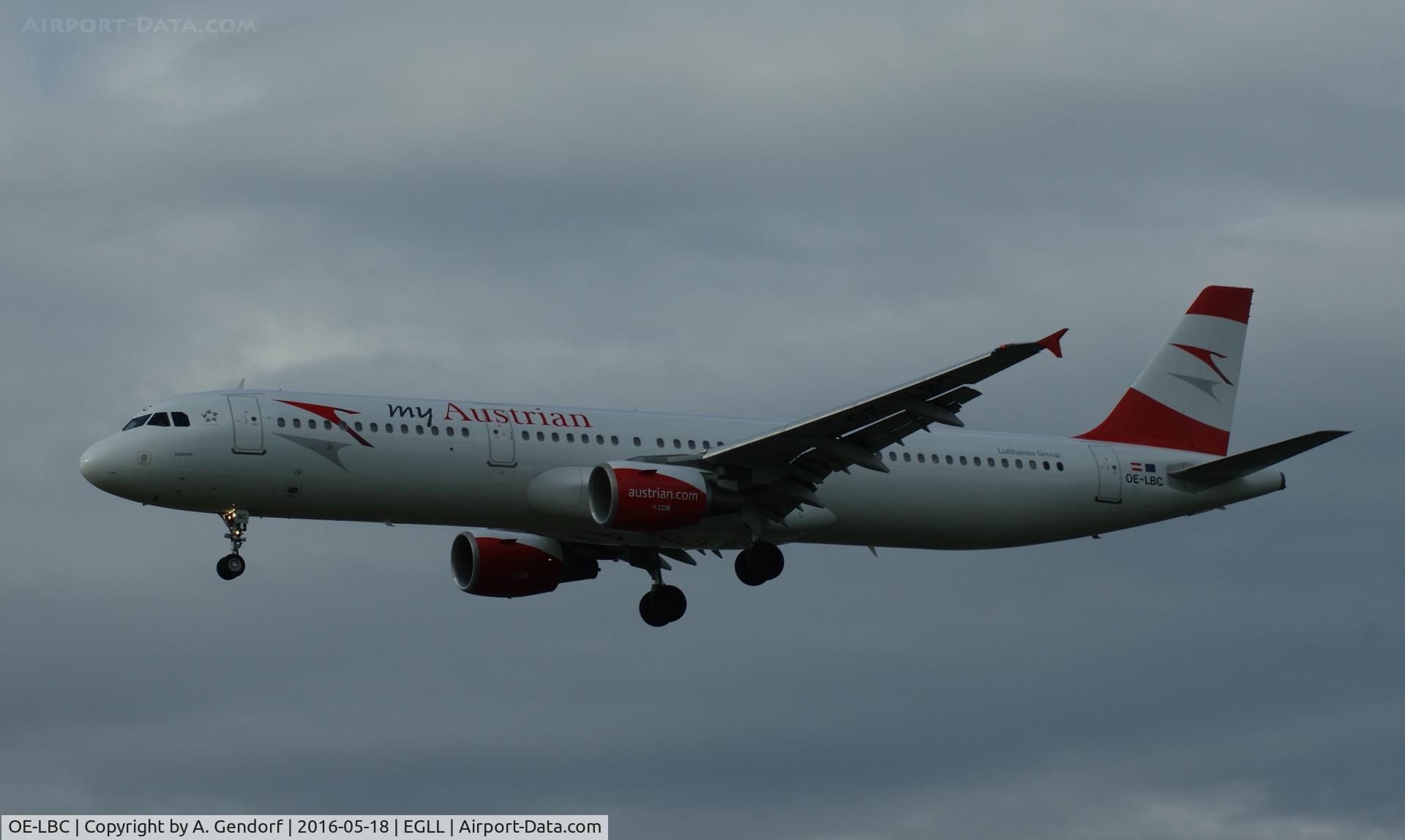 OE-LBC, 1996 Airbus A321-111 C/N 581, Austrian Airlines (