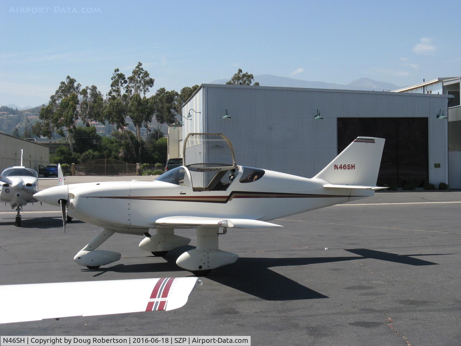 N46SH, 1987 Stoddard-Hamilton Glasair FT C/N 172, 1987 Alley GLASAIR F T, Lycoming IO-360, at Fuel Dock