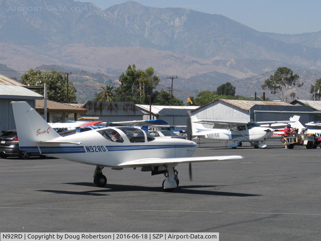 N92RD, Stoddard-Hamilton Glasair SH-2R C/N 630, 1991 Davis GLASAIR SH-2R 
