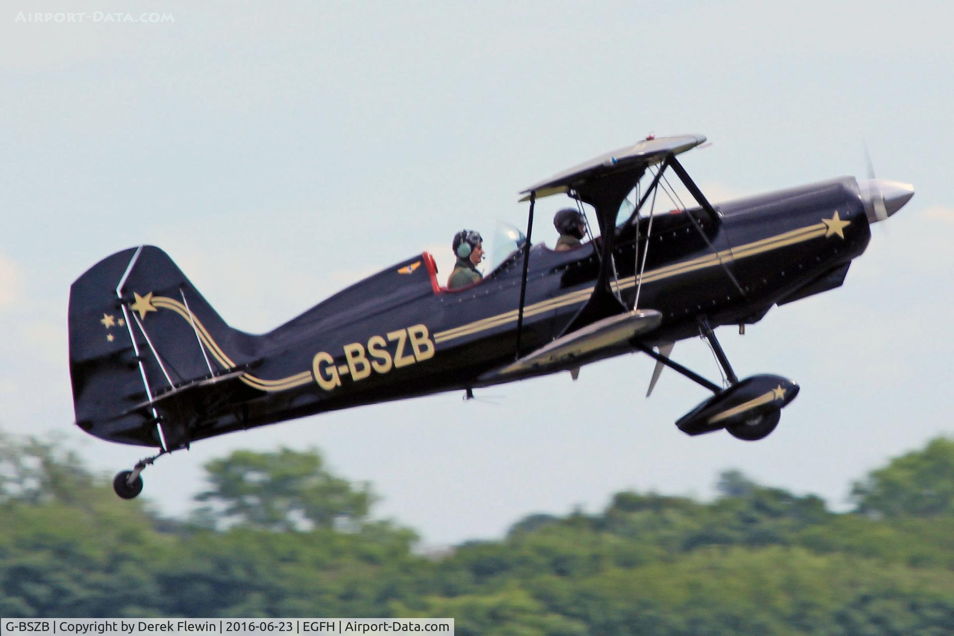 G-BSZB, 1981 Stolp SA-300 Starduster Too C/N 545, Starduster Too, Swansea based, previously N5495H, seen departing runway 28 for circuits.