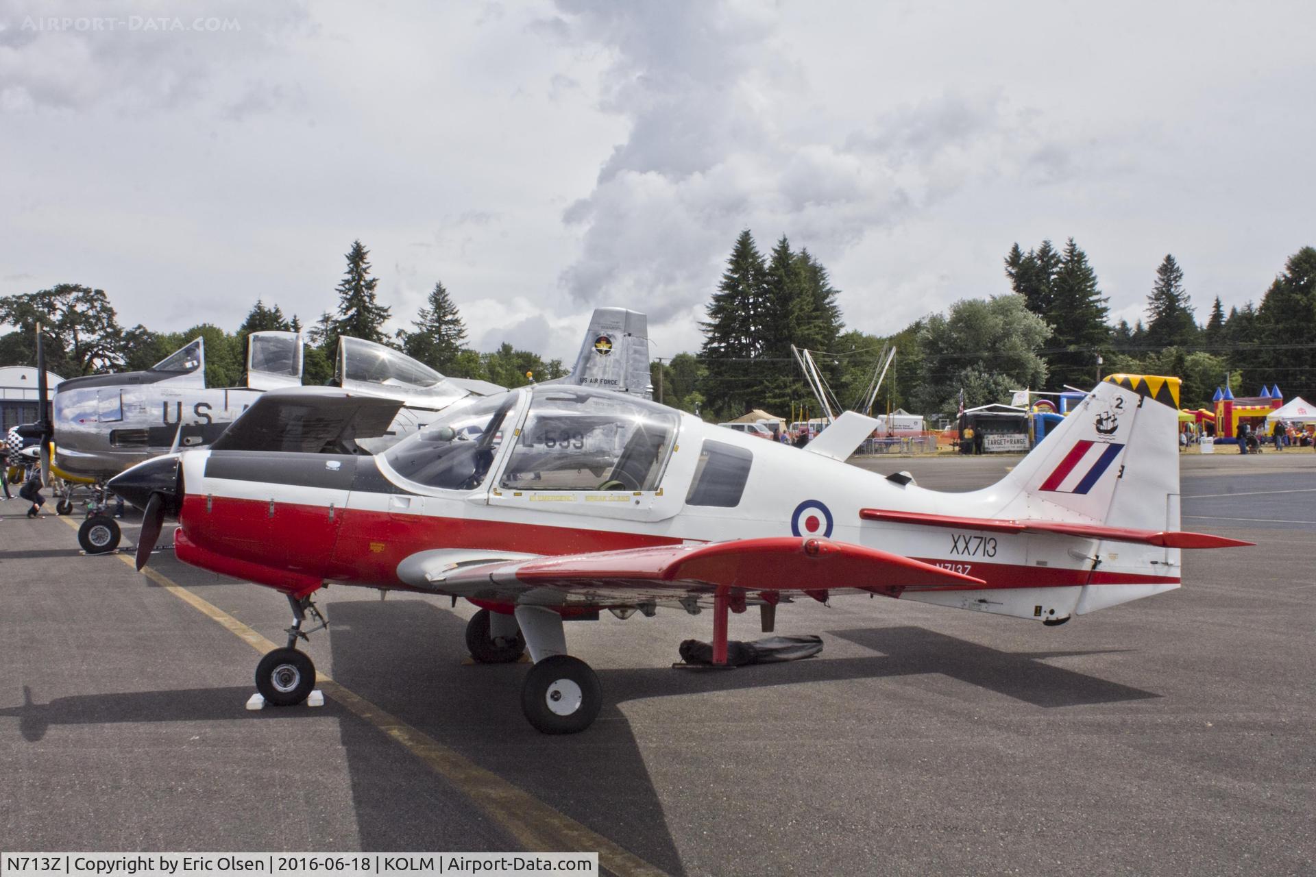 N713Z, 1976 Scottish Aviation Bulldog T.1 C/N BH120/362, Bulldog at the Olympic Air Show.