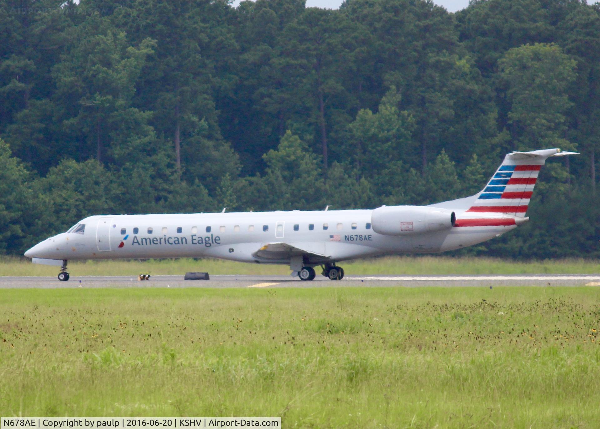 N678AE, 2004 Embraer ERJ-145LR (EMB-145LR) C/N 14500813, At Shreveport Regional.