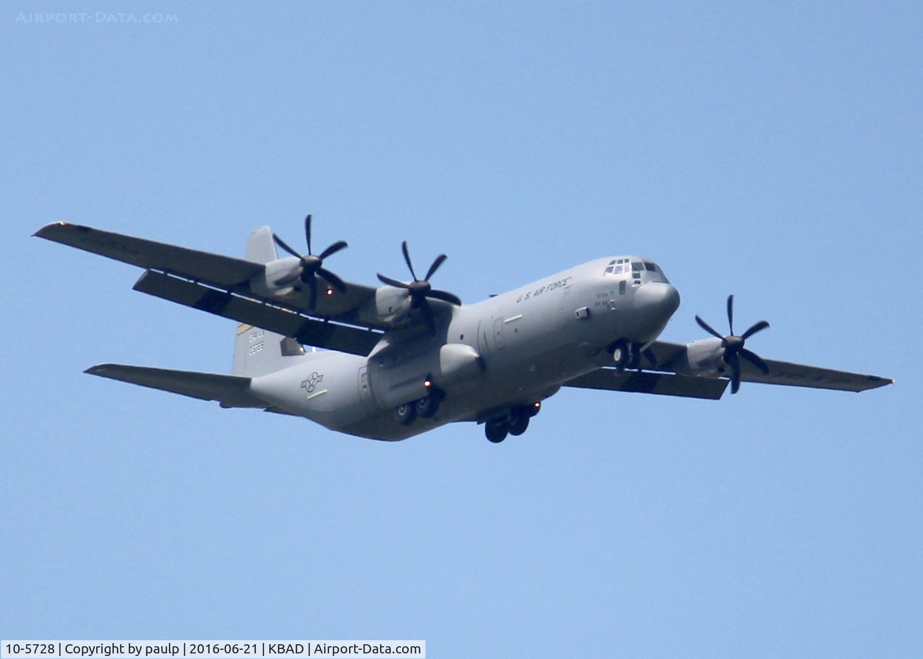 10-5728, 2010 Lockheed Martin C-130J-30 Super Hercules C/N 382-5728, At Barksdale Air Force Base.