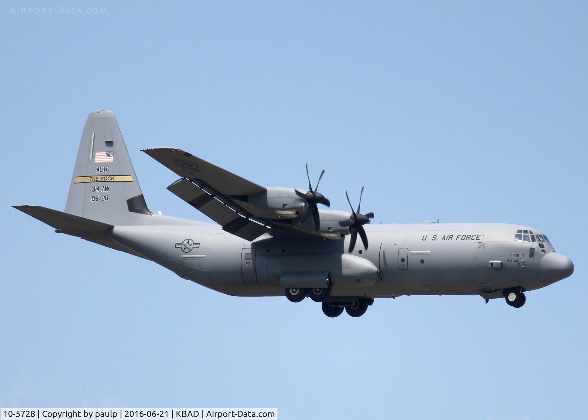 10-5728, 2010 Lockheed Martin C-130J-30 Super Hercules C/N 382-5728, At Barksdale Air Force Base.