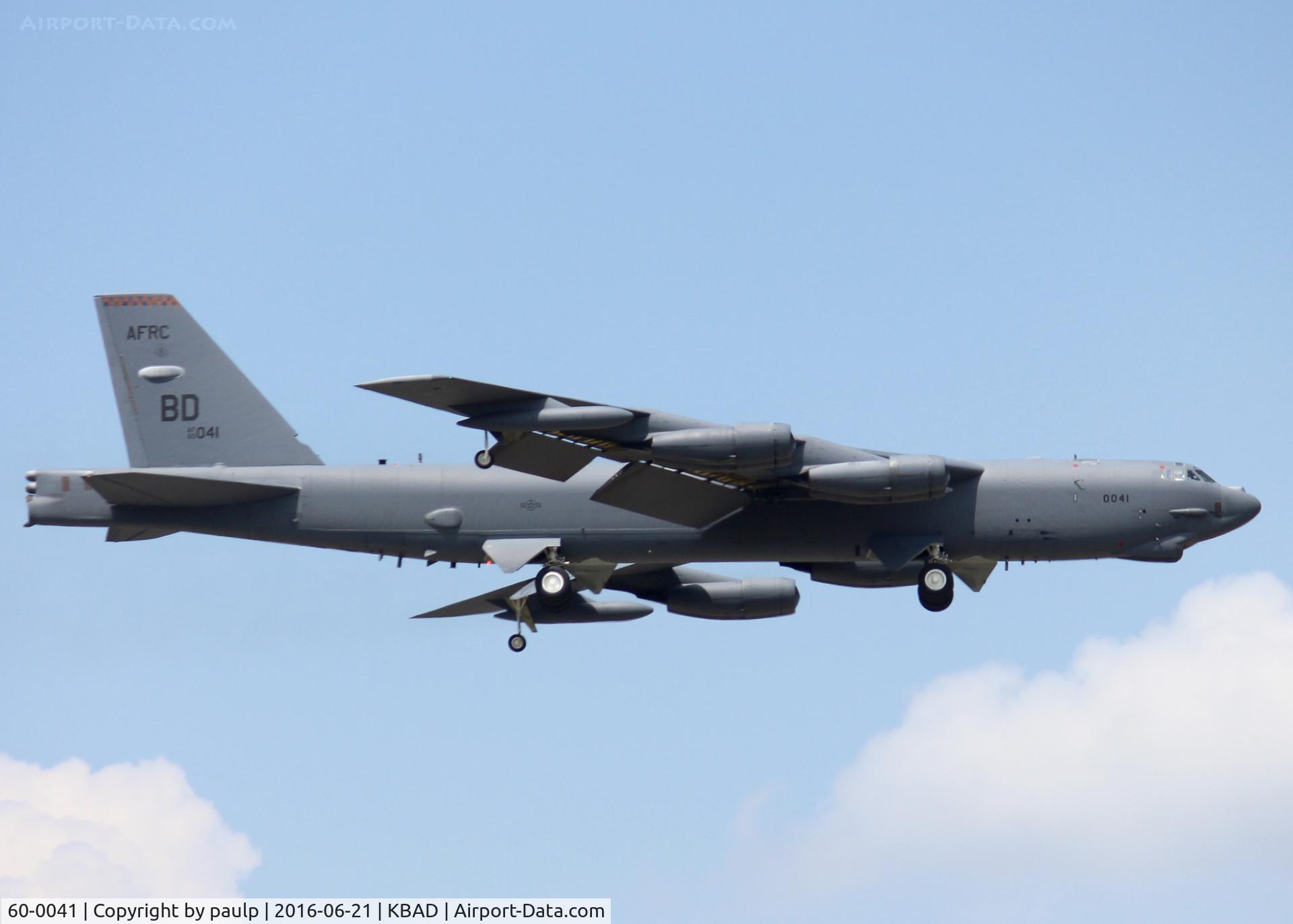 60-0041, 1960 Boeing B-52H Stratofortress C/N 464406, At Barksdale Air Force Base.