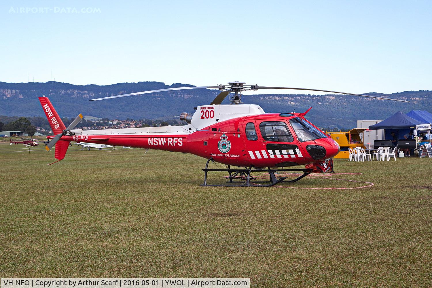 VH-NFO, 1985 Eurocopter AS-350B Ecureuil Ecureuil C/N 1823, VH-NFO Wings over Illawarra 2016