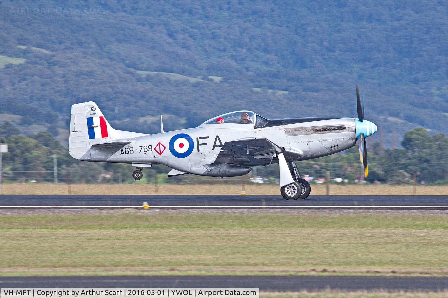VH-MFT, 1947 Commonwealth CA-18 Mustang 21 C/N 1435, VH-MFT Wings over Illawarra 2016