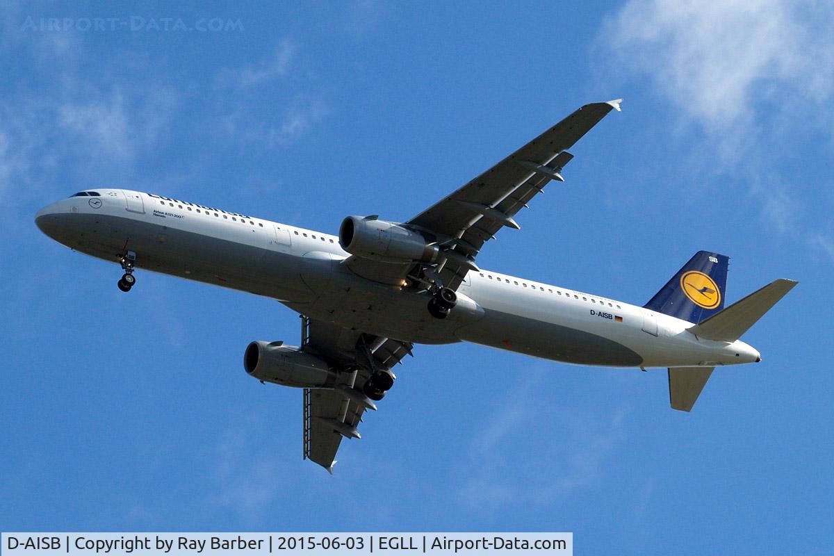 D-AISB, 1999 Airbus A321-231 C/N 1080, Airbus A321-231 [1080] (Lufthansa) Home~G 03/06/2015. On approach 27R.
