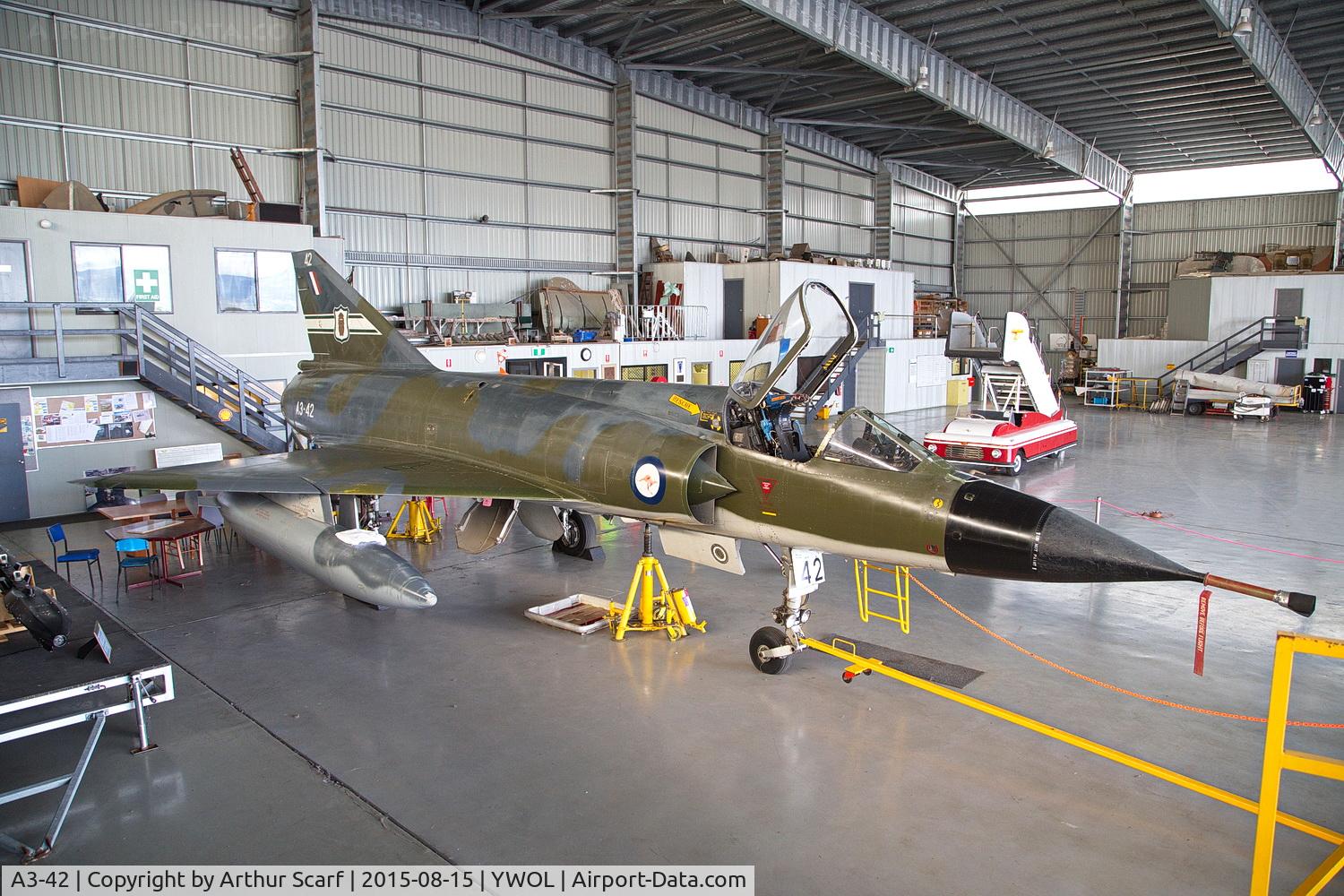 A3-42, 1966 Dassault Mirage IIIO(F) C/N 42, A3-42 HARS Albion Park 2015