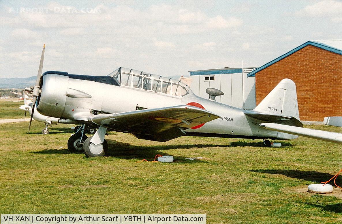 VH-XAN, 1943 North American AT-6D C/N 84825, VH-XAN Bathurst NSW c.1990