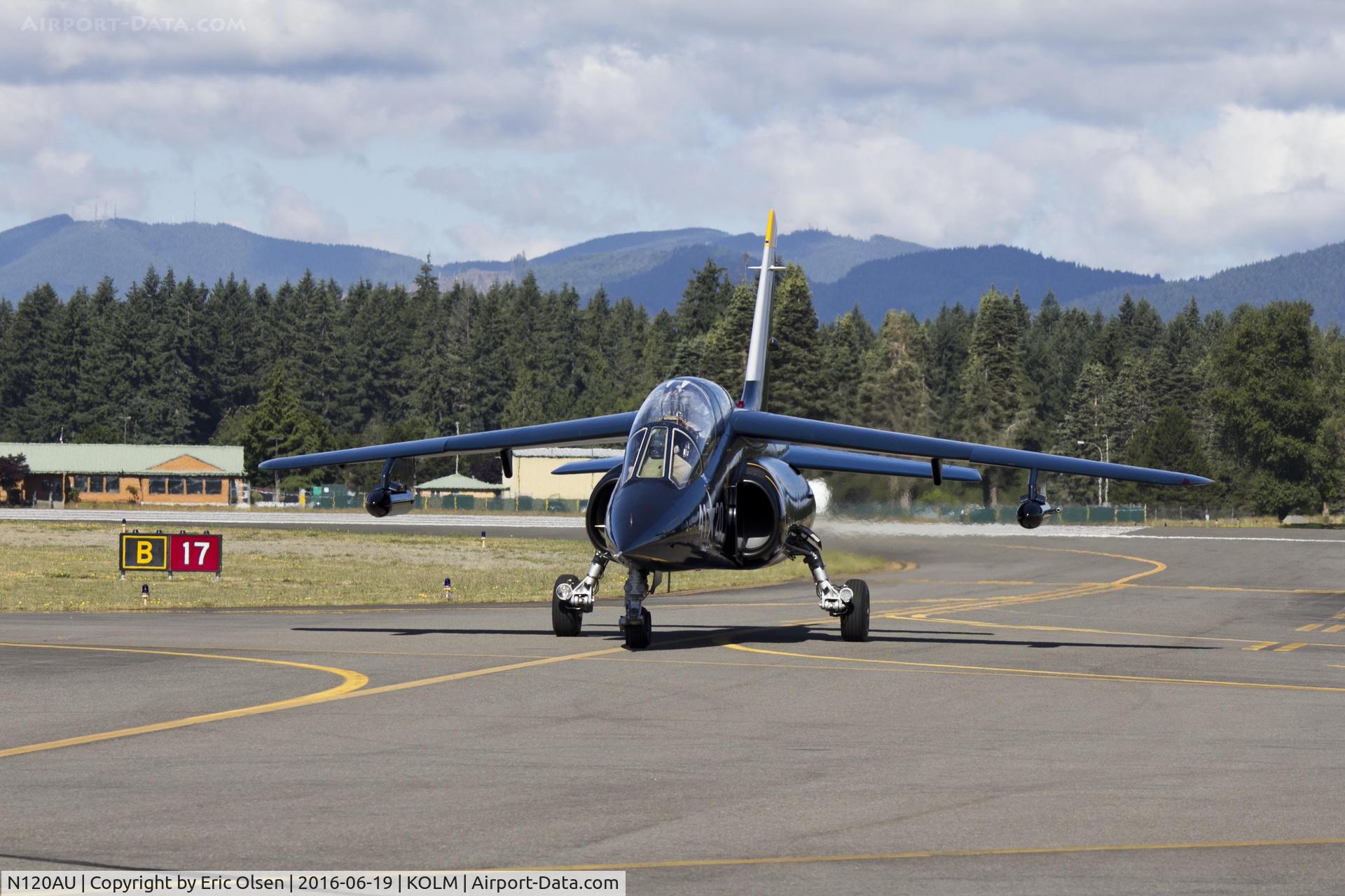 N120AU, 1981 Dassault-Dornier Alpha Jet A C/N 0120, Alpha jet taxing in.