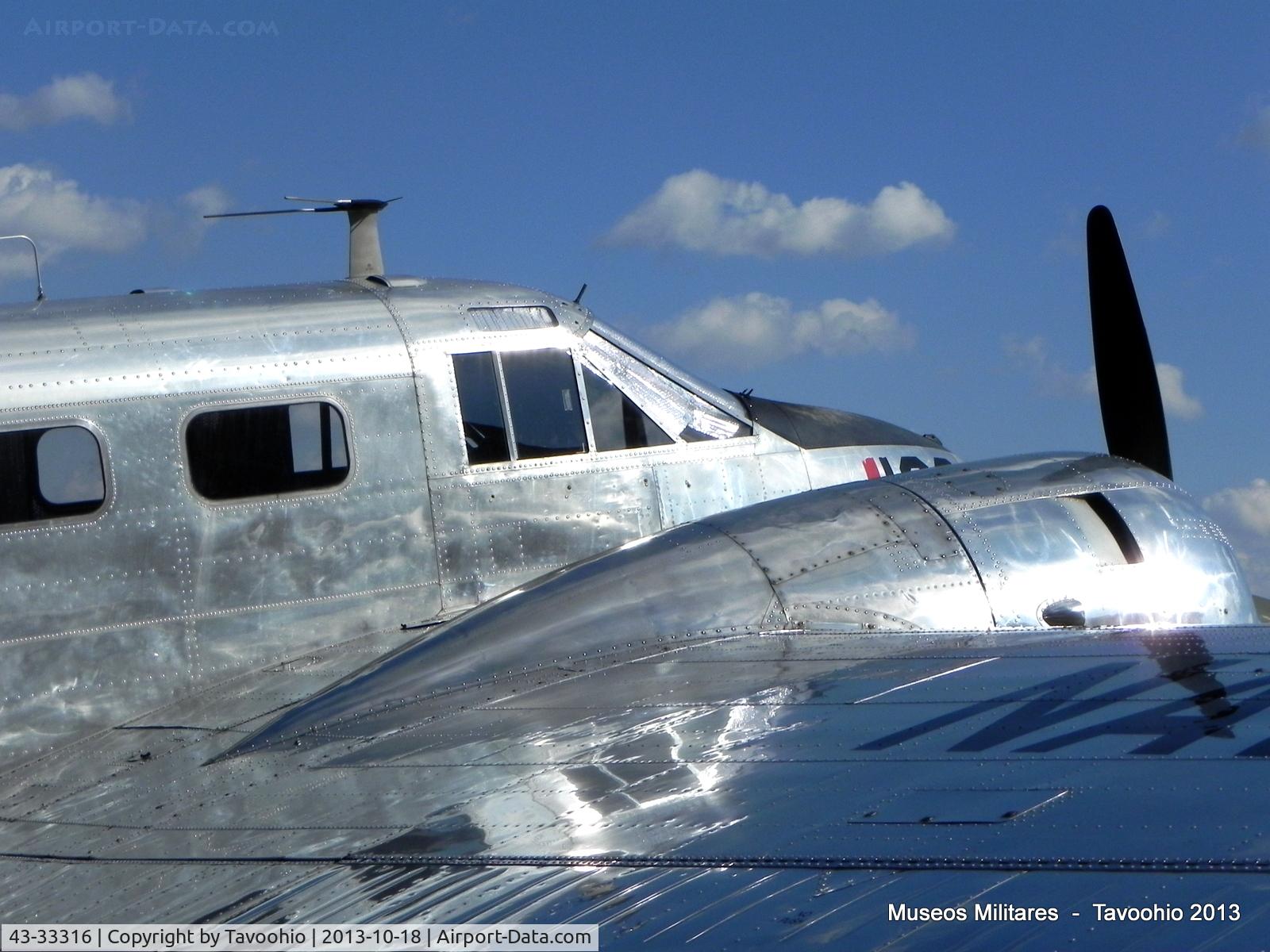 43-33316, 1943 Beech SNB-2 (AT-7) C/N 5479, Beechcraft SNB-5 Expeditor