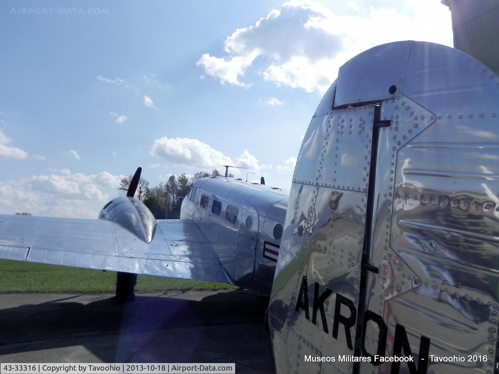 43-33316, 1943 Beech SNB-2 (AT-7) C/N 5479, Beechcraft SNB-5 Expeditor