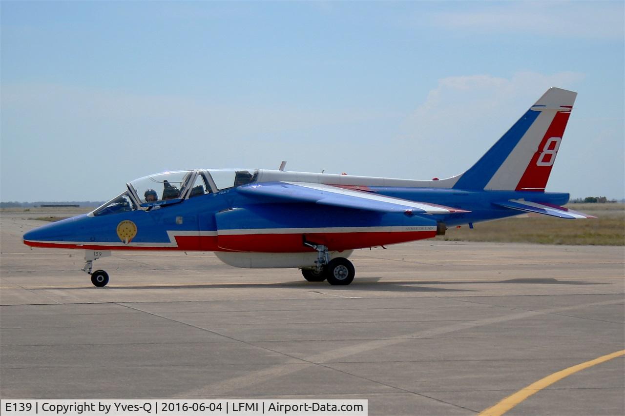 E139, Dassault-Dornier Alpha Jet E C/N E139, Dassault-Dornier Alpha Jet E (F-UGFC), Athos 08 of Patrouille de France 2016, Istres-Le Tubé Air Base 125 (LFMI-QIE) open day 2016