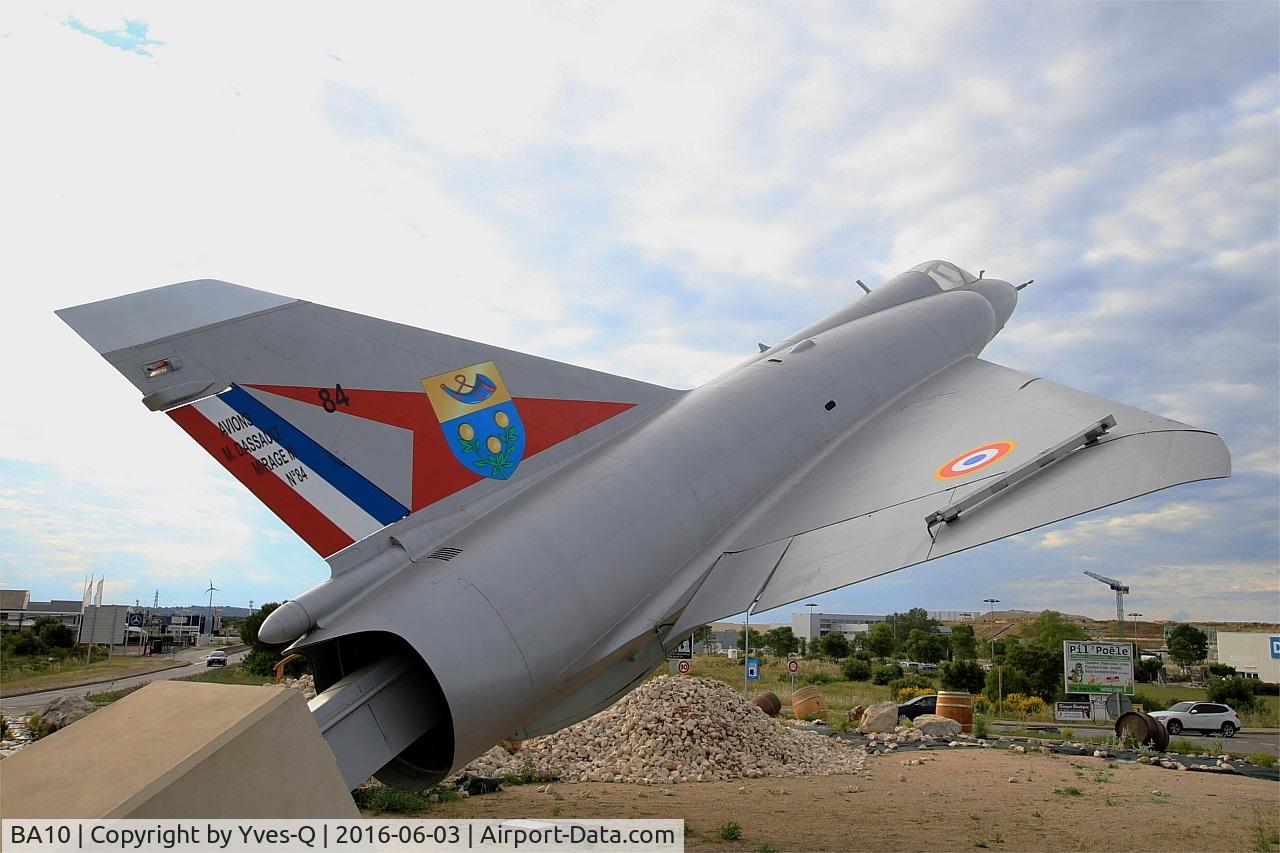 BA10, SABCA Mirage 5BA C/N 10, Mirage 5BA, Preserved at Orange and transformed into Mirage IIIC n° 84