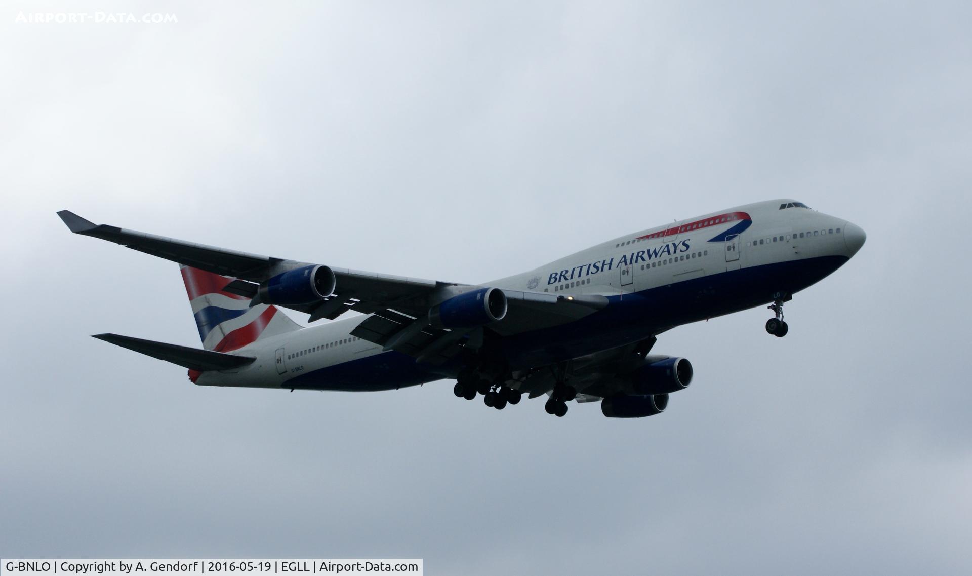 G-BNLO, 1990 Boeing 747-436 C/N 24057, British Airways, seen here on short finals at London Heathrow(EGLL)