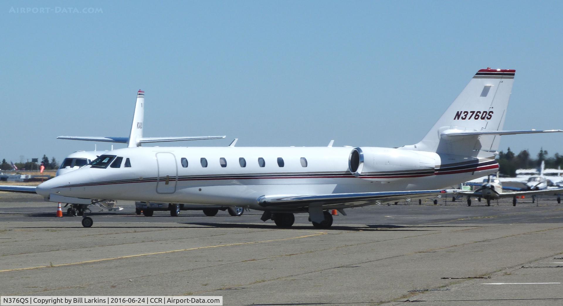 N376QS, 2007 Cessna 680 Citation Sovereign C/N 680-0180, Leaving Buchanan Field.