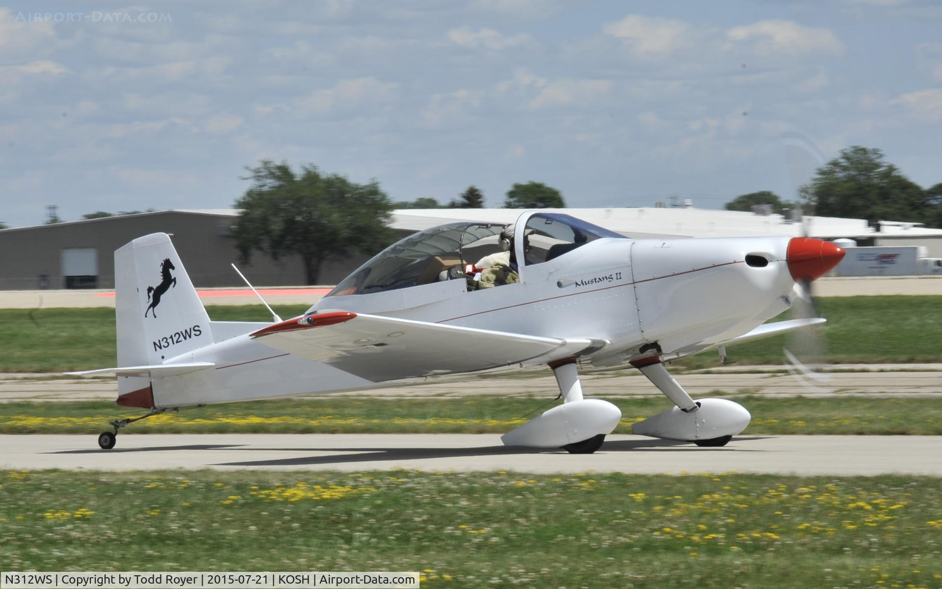 N312WS, Bushby Mustang II C/N 1990, Airventure 2015