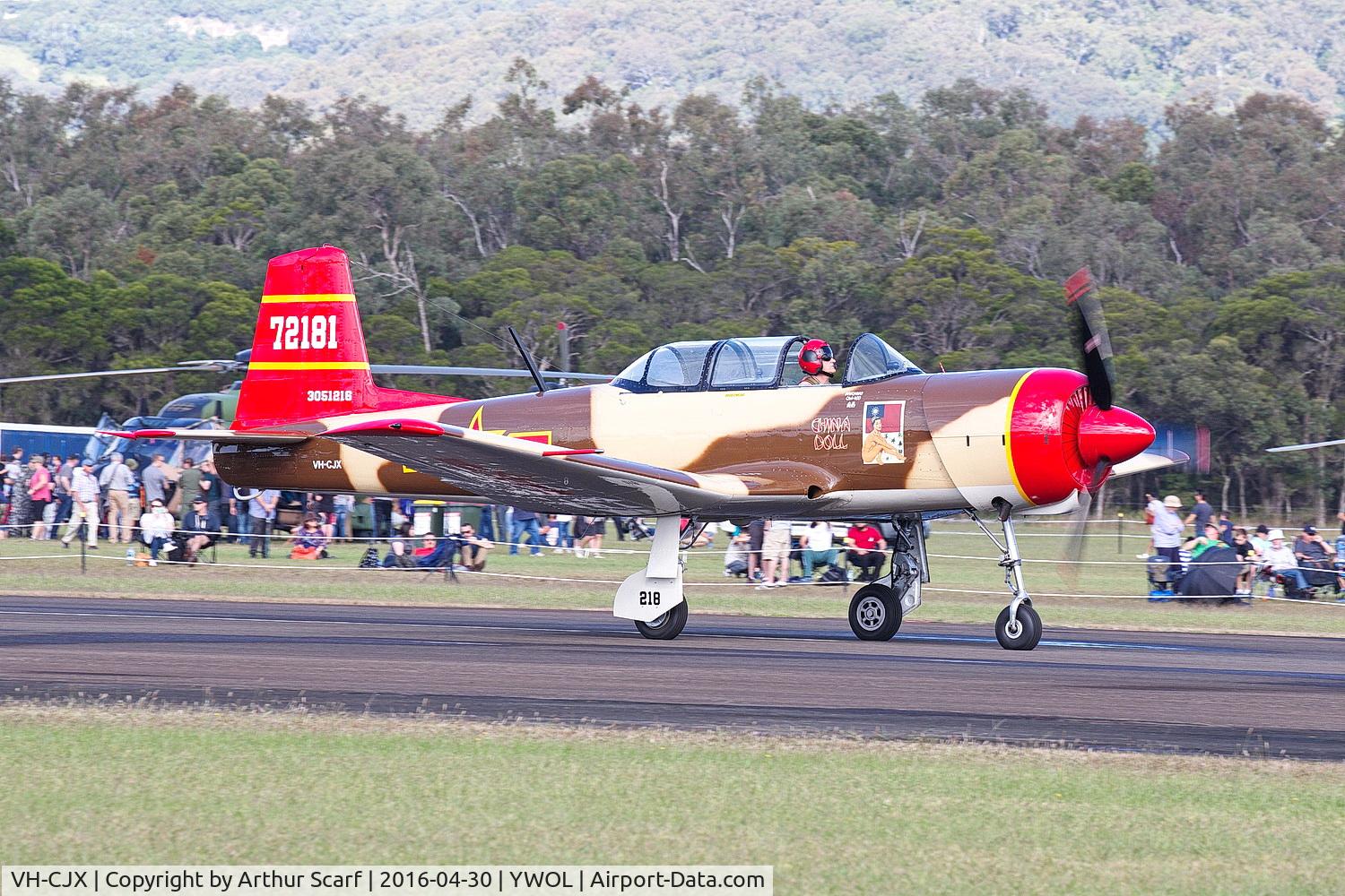 VH-CJX, 1975 Nanchang CJ-6 C/N 3051216, VH-CJX Wings over Illawarra 2016
