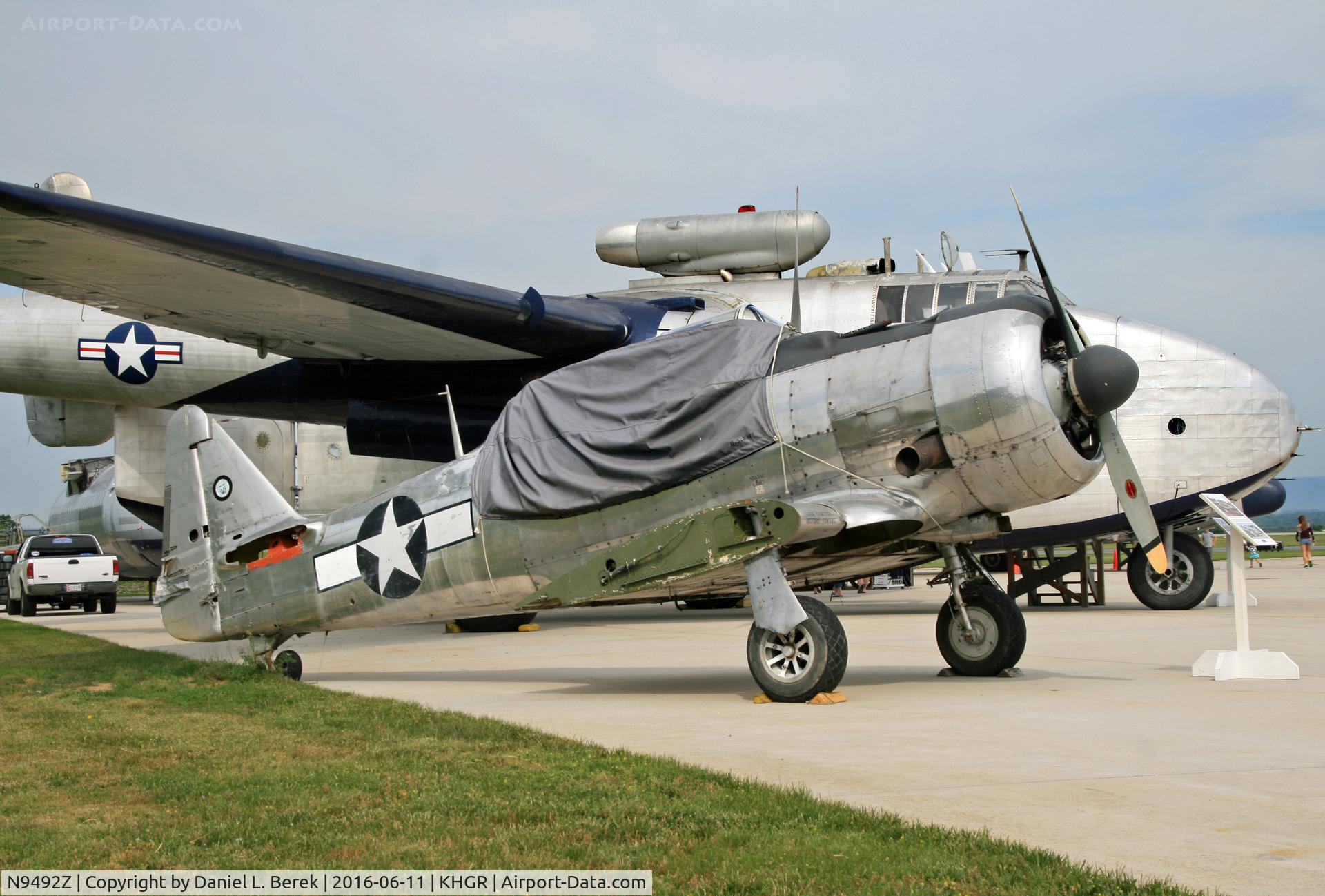 N9492Z, 1949 North American AT-6G Texan C/N 168-514 (49-3390A), This Texan is under restoration at the Hagerstown Aviation Museum.