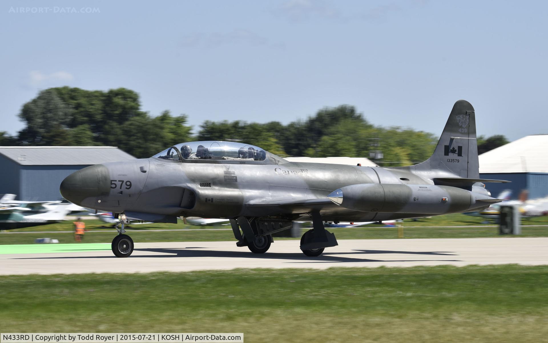 N433RD, 1952 Canadair CT-133 Silver Star C/N T33-579, Airventure 2015