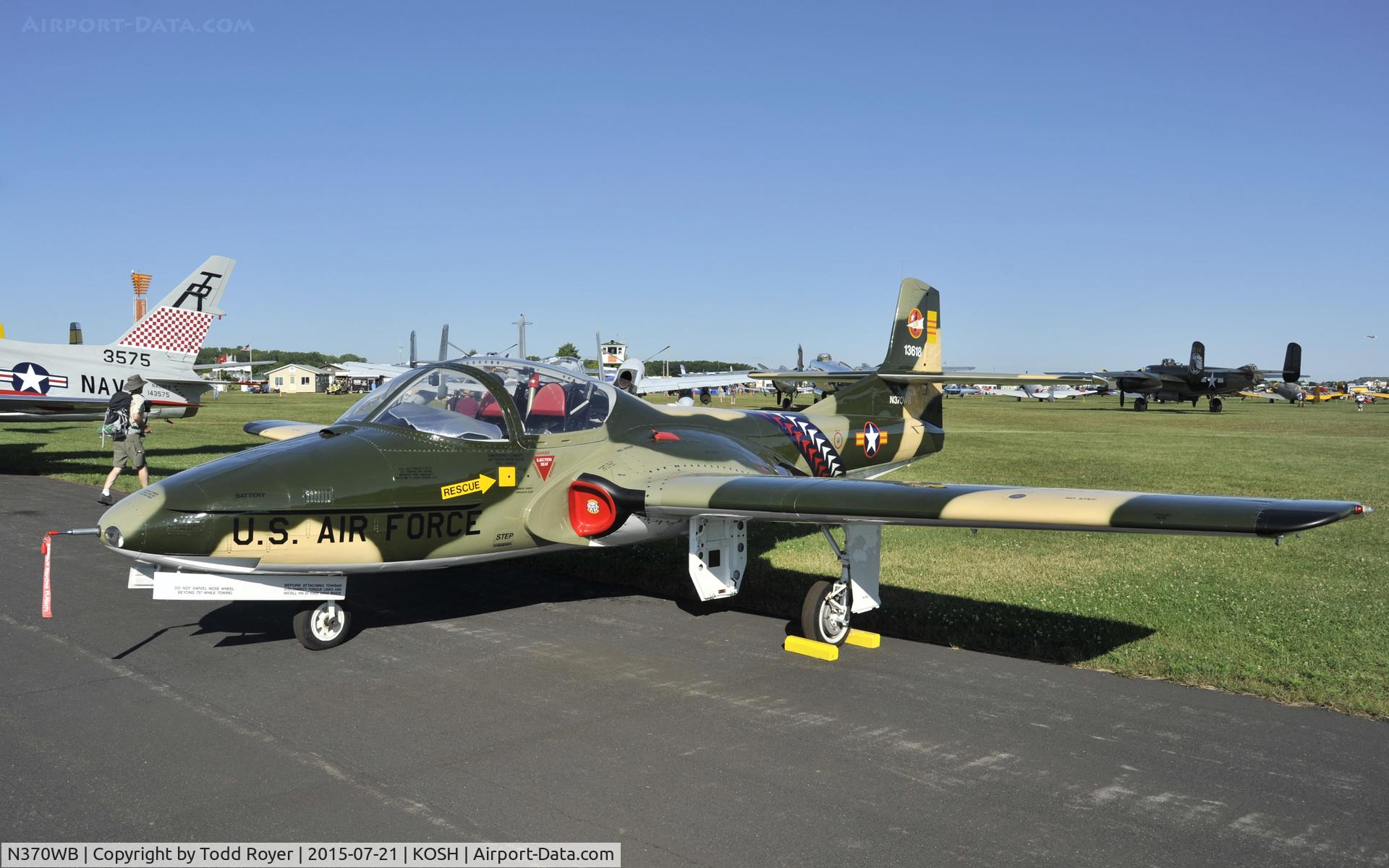 N370WB, 1966 Cessna T-37C Tweety Bird C/N 40974, Airventure 2015