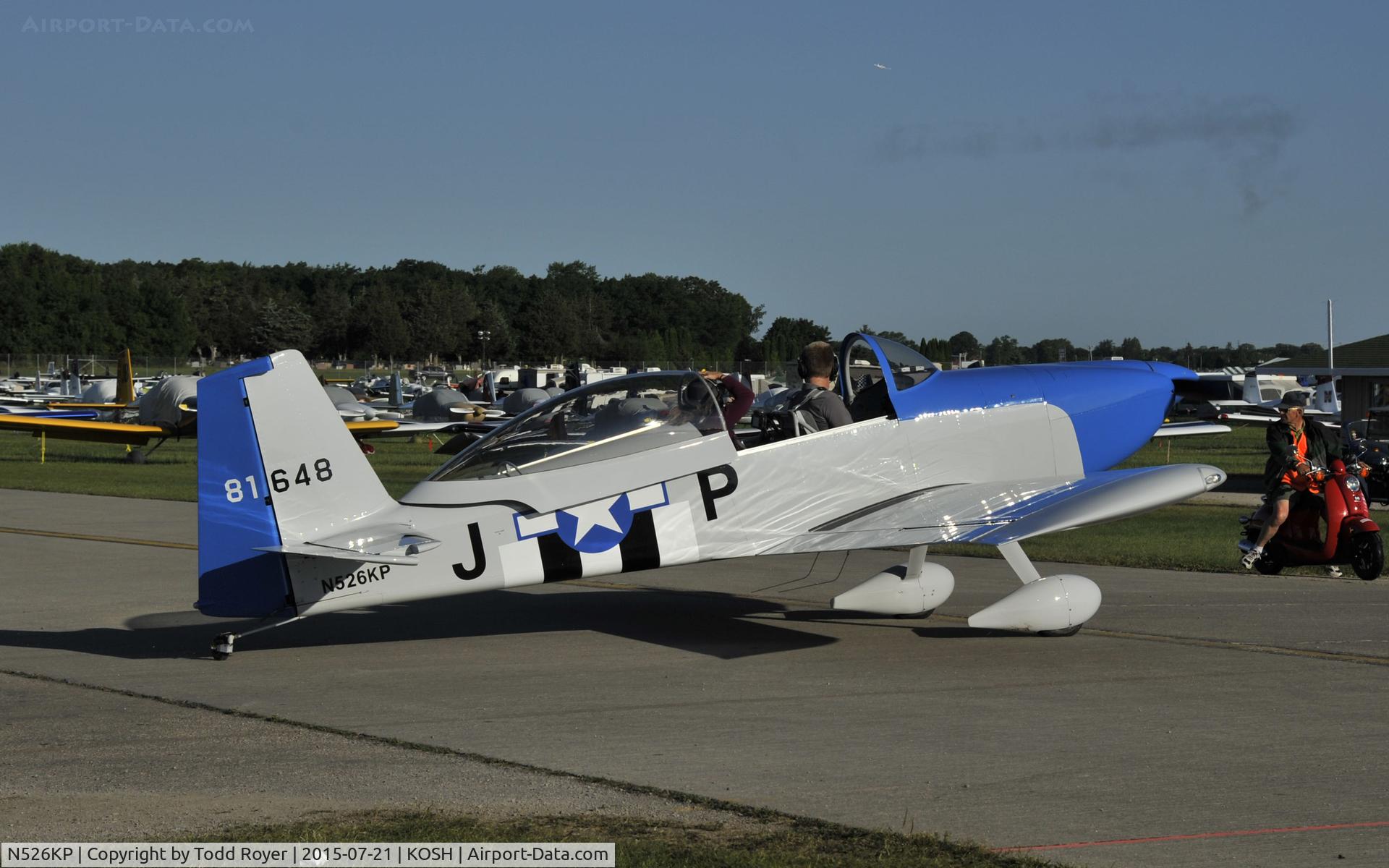 N526KP, 2007 Vans RV-8 C/N 81648, Airventure 2015