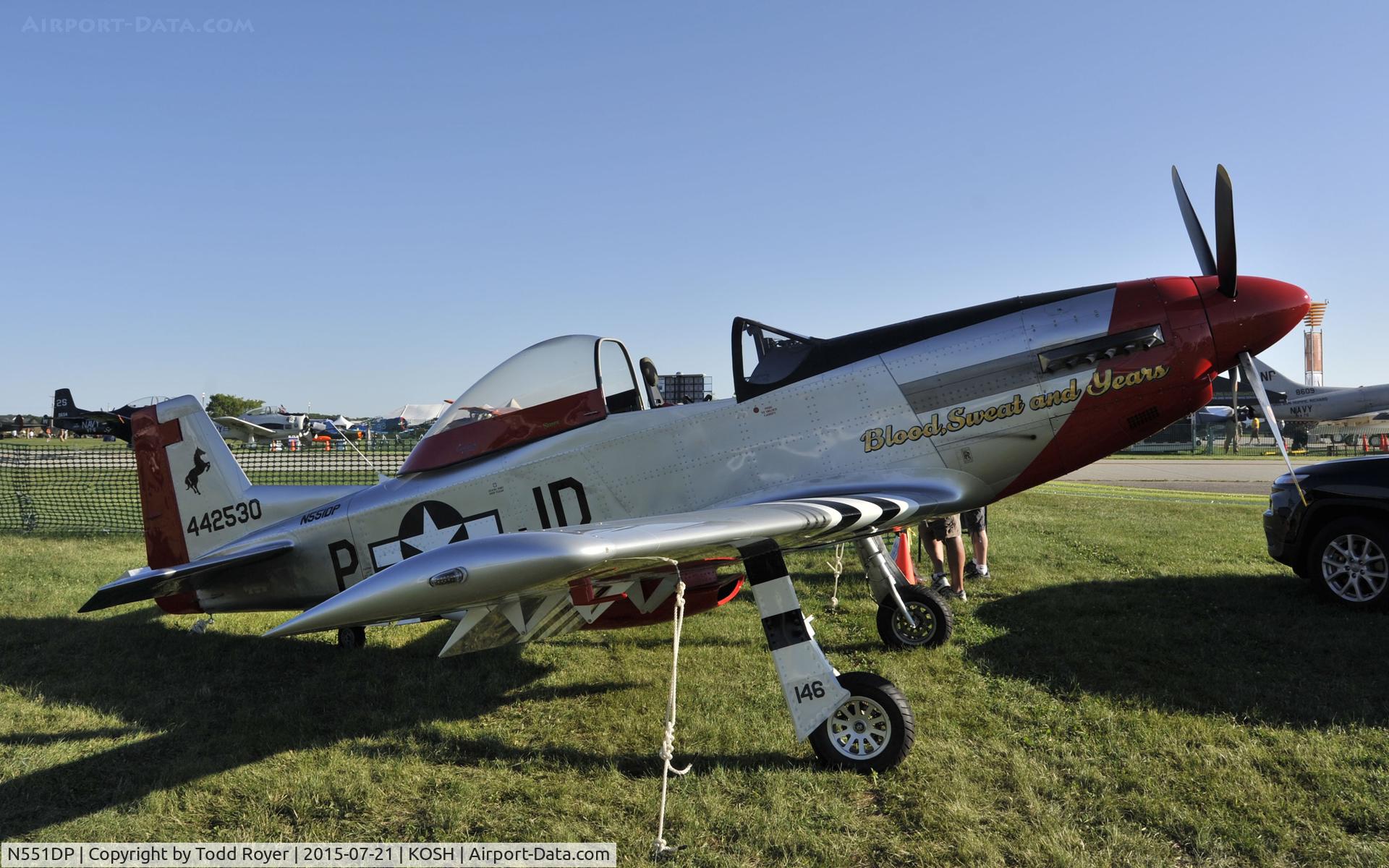 N551DP, 2012 Titan T-51 Mustang C/N M09SV6SOHK0146, Airventure 2015