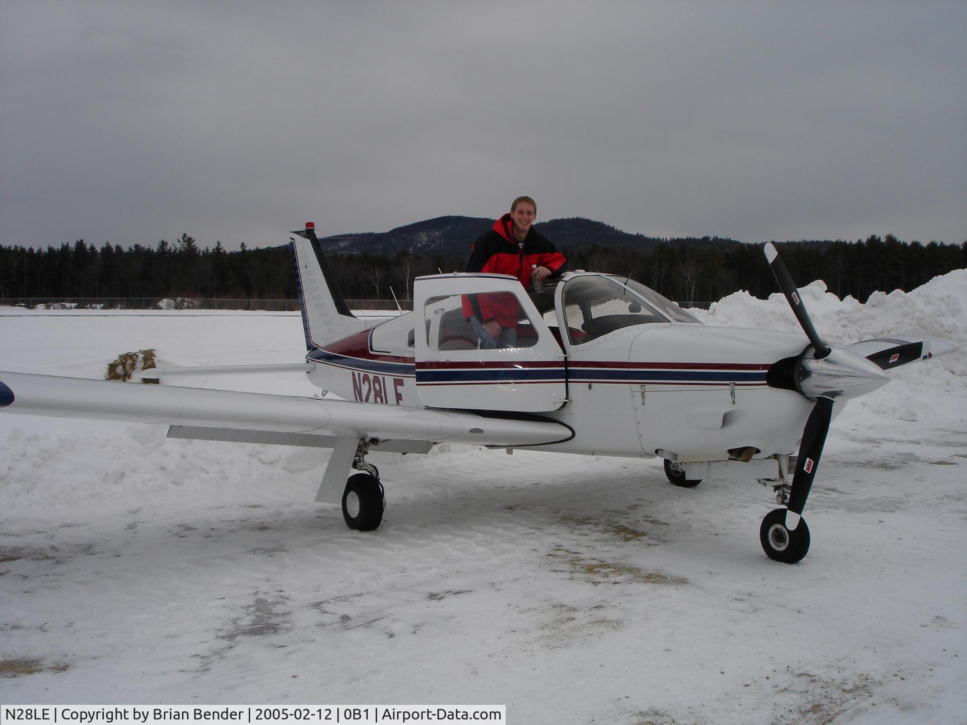 N28LE, 1976 Piper PA-28R-200 Cherokee Arrow C/N 28R-7635253, Snowboarding in Bethel, Maine (Sunday River) February 2005