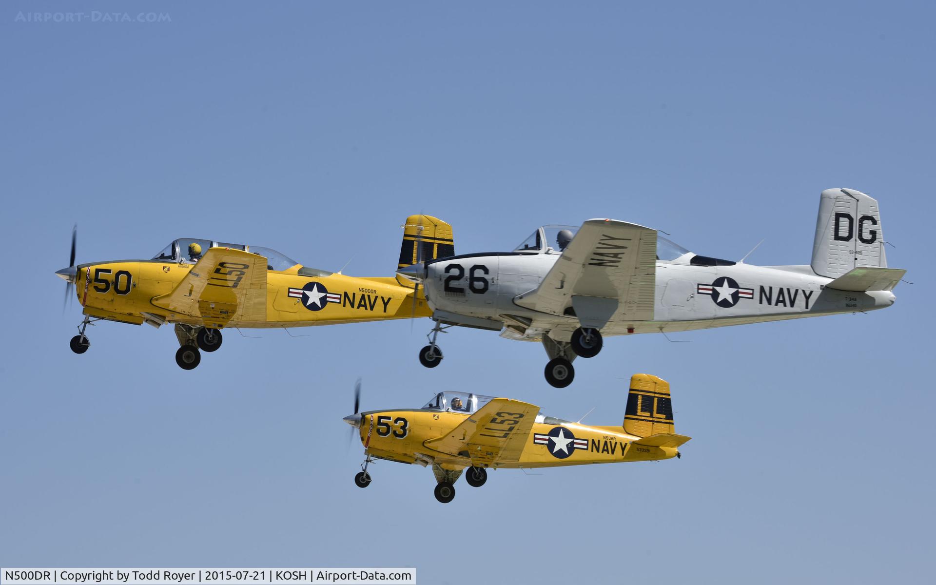 N500DR, 1954 Beech T-34A (A45) Mentor Mentor C/N G-31, Airventure 2015