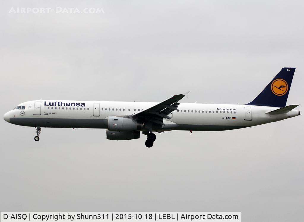D-AISQ, 2009 Airbus A321-231 C/N 3936, Landing rwy 25R