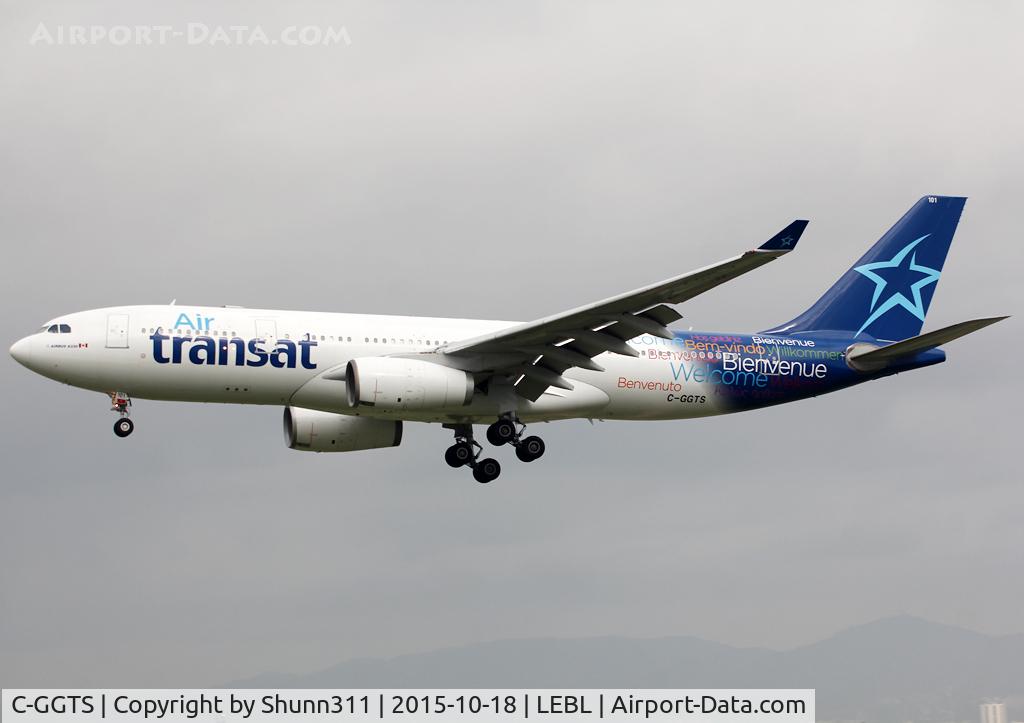 C-GGTS, 1999 Airbus A330-243 C/N 250, Landing rwy 25R in new c/s
