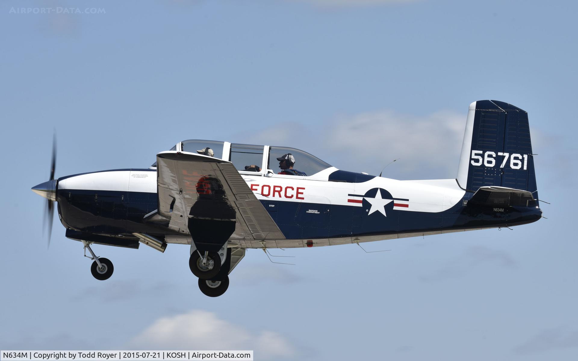 N634M, 1955 Beech T-34A Mentor Mentor C/N G-761, Airventure 2015