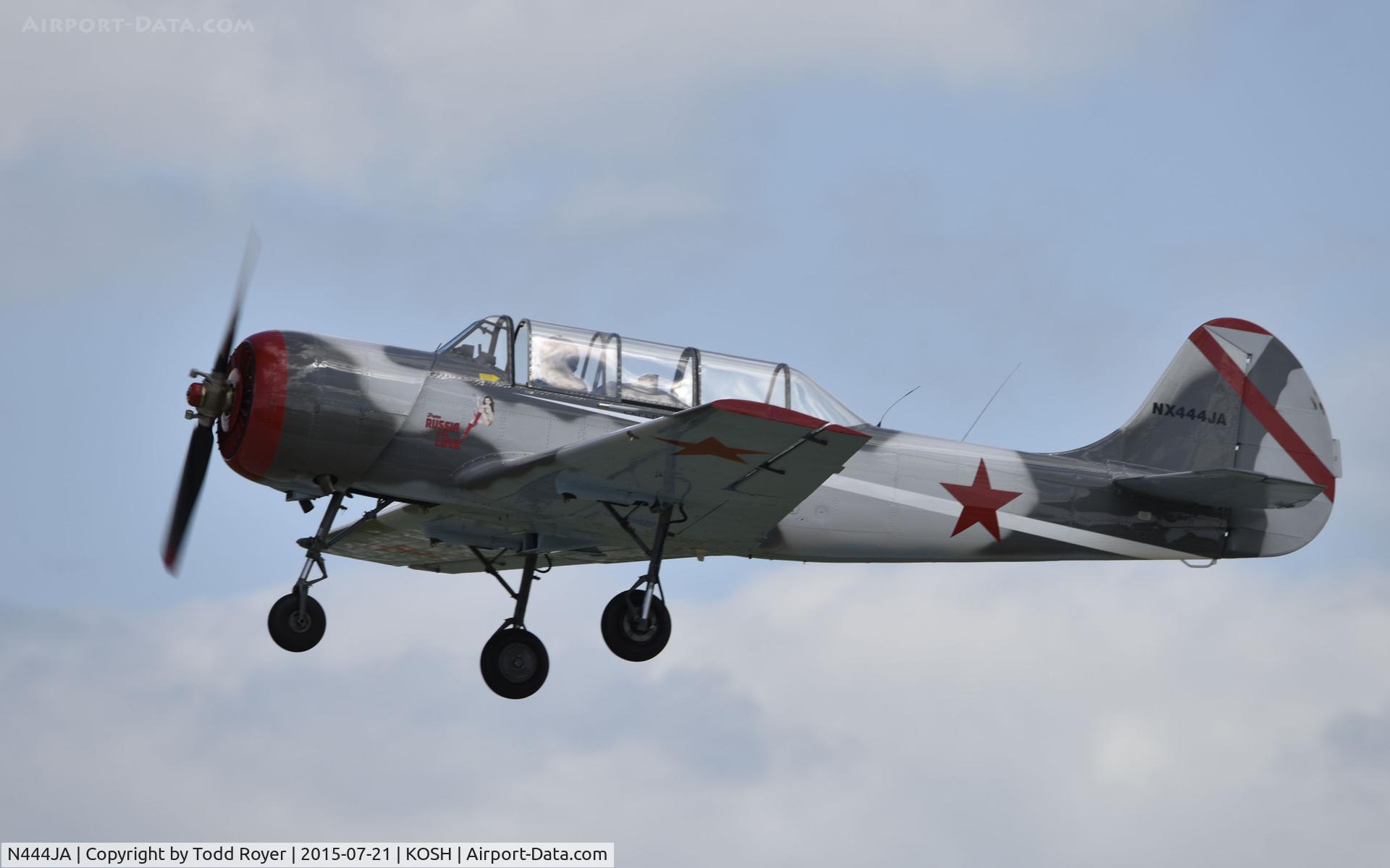 N444JA, 1993 Yakovlev (Aerostar) Yak-52 C/N 9311613, Airventure 2015