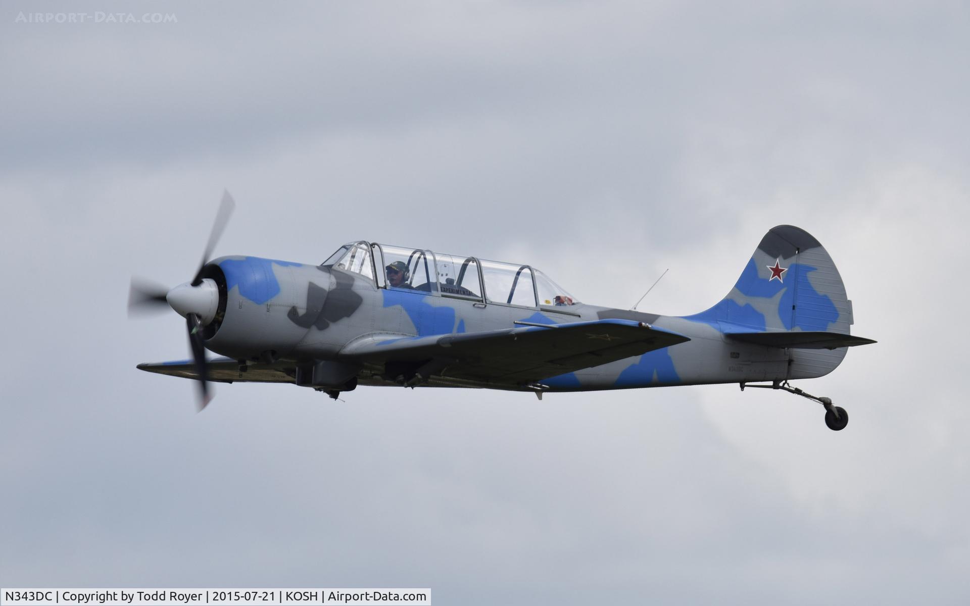 N343DC, 2004 Yakovlev (Aerostar) Yak-52TW C/N 0412508, Airventure 2015