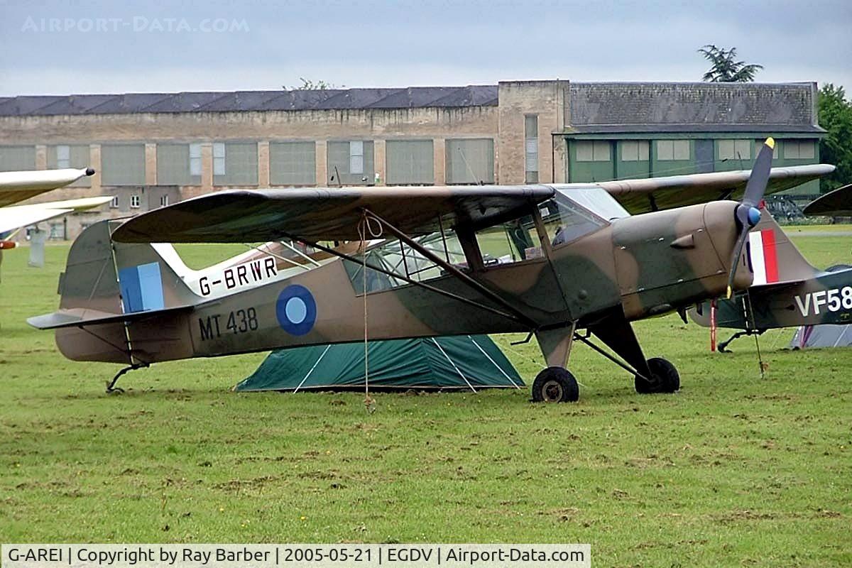 G-AREI, 1943 Taylorcraft E Auster 3 C/N 518, Auster AOP.3 [518] Hullavington~G 21/05/2005