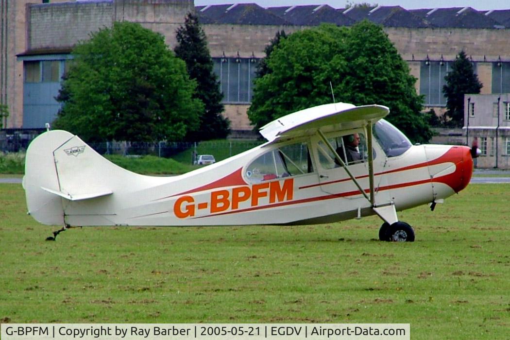 G-BPFM, 1946 Aeronca 7AC Champion C/N 7AC-4751, Aeronca 7AC Champion [7AC-4751] Hullavington~G 21/05/2005
