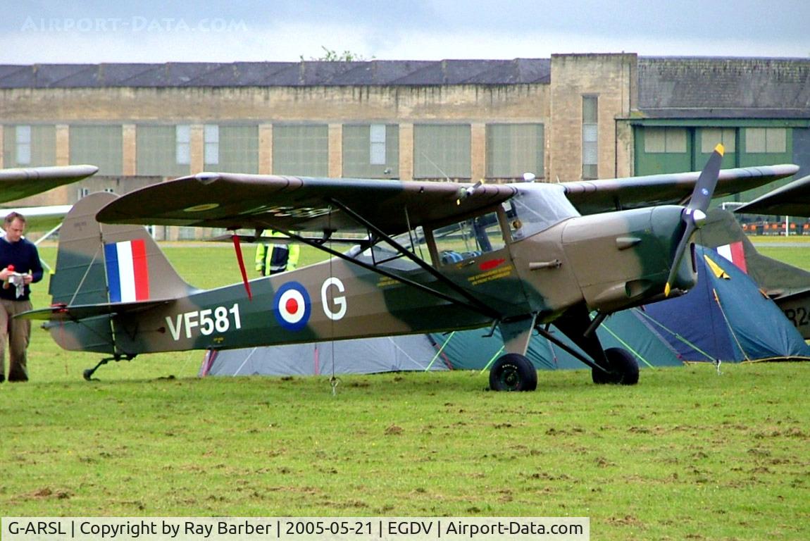 G-ARSL, 1946 Beagle A-61 Terrier 1 C/N 2539, Beagle A.61 Terrier I [2539] Hullavington~G 21/05/2005
