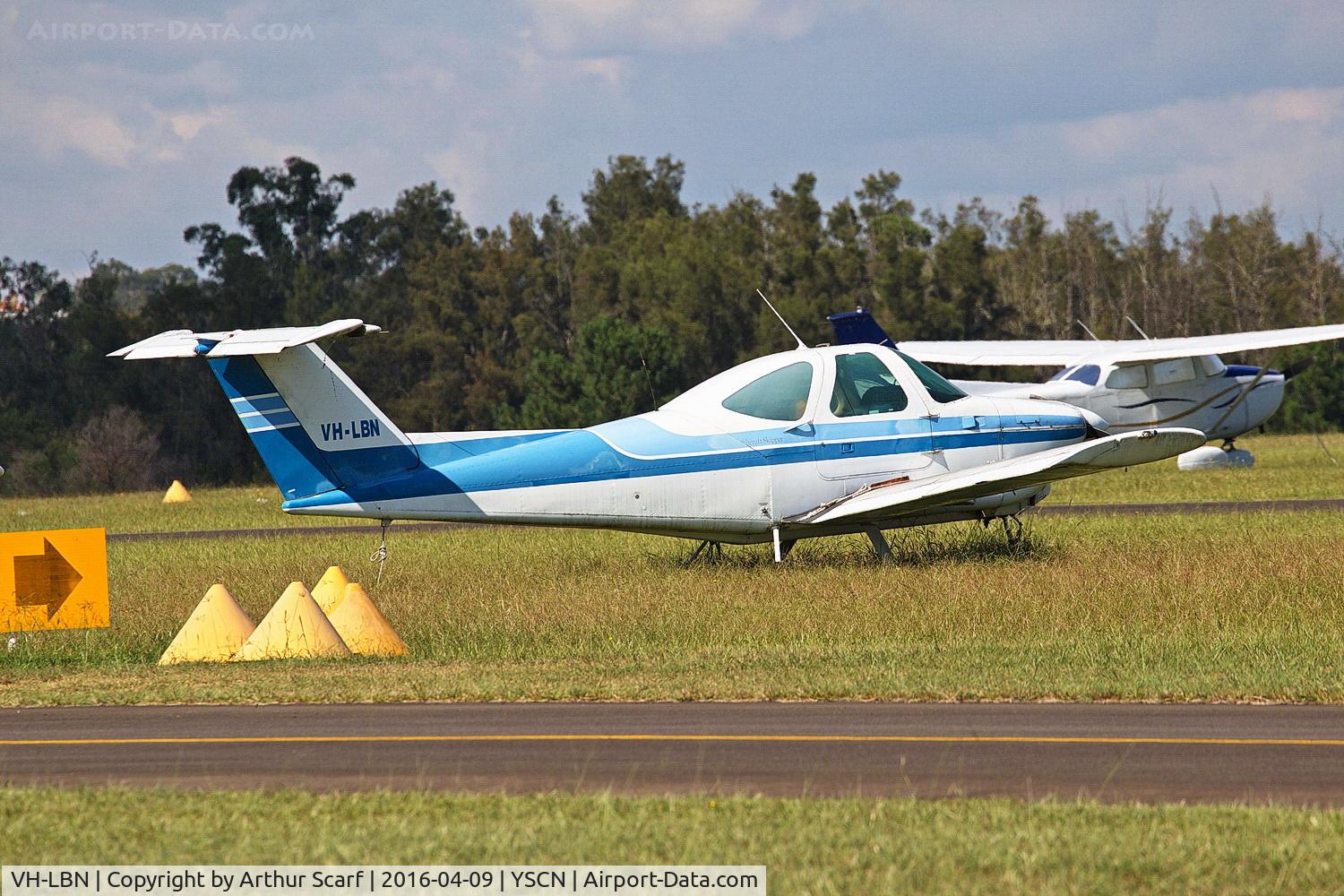 VH-LBN, 1980 Beech 77 Skipper C/N WA-123, VH-LBN Camden Airport NSW 09-04-2016