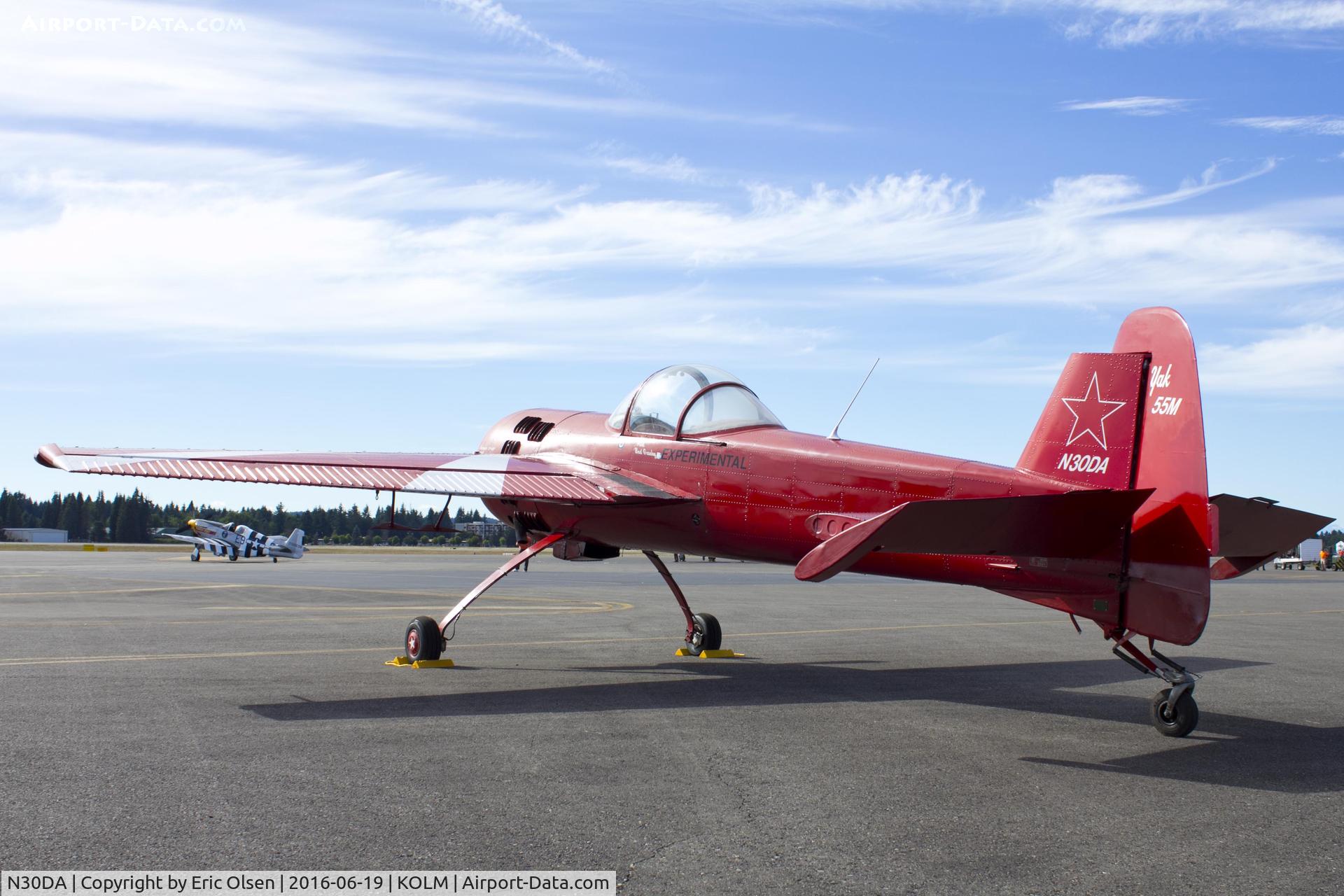 N30DA, 1991 Yakovlev Yak-55M C/N 910302, Yak-55M at the end of the 2018 Olympic Air Show