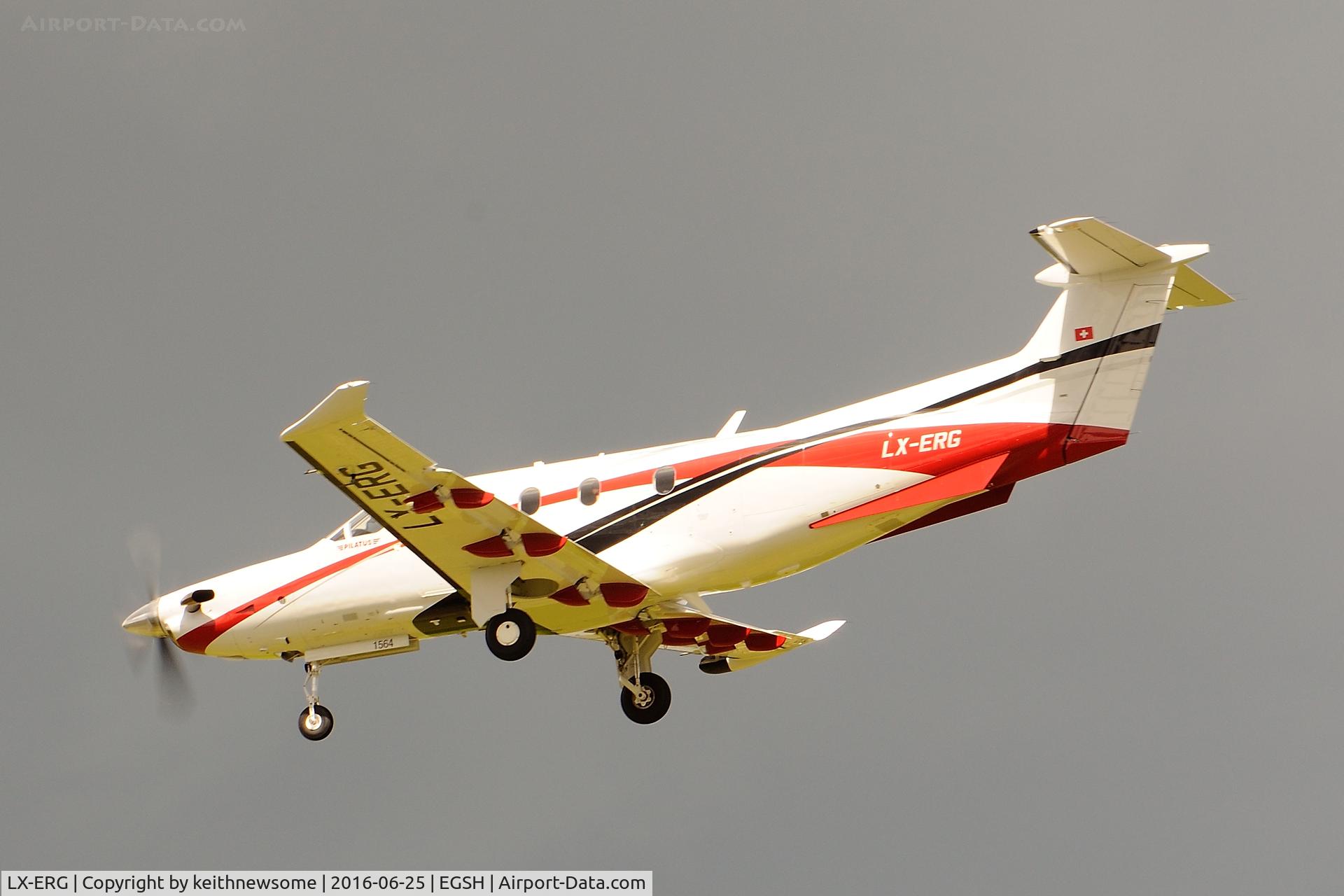 LX-ERG, 2015 Pilatus PC-12/47E C/N 1564, Nice Visitor.