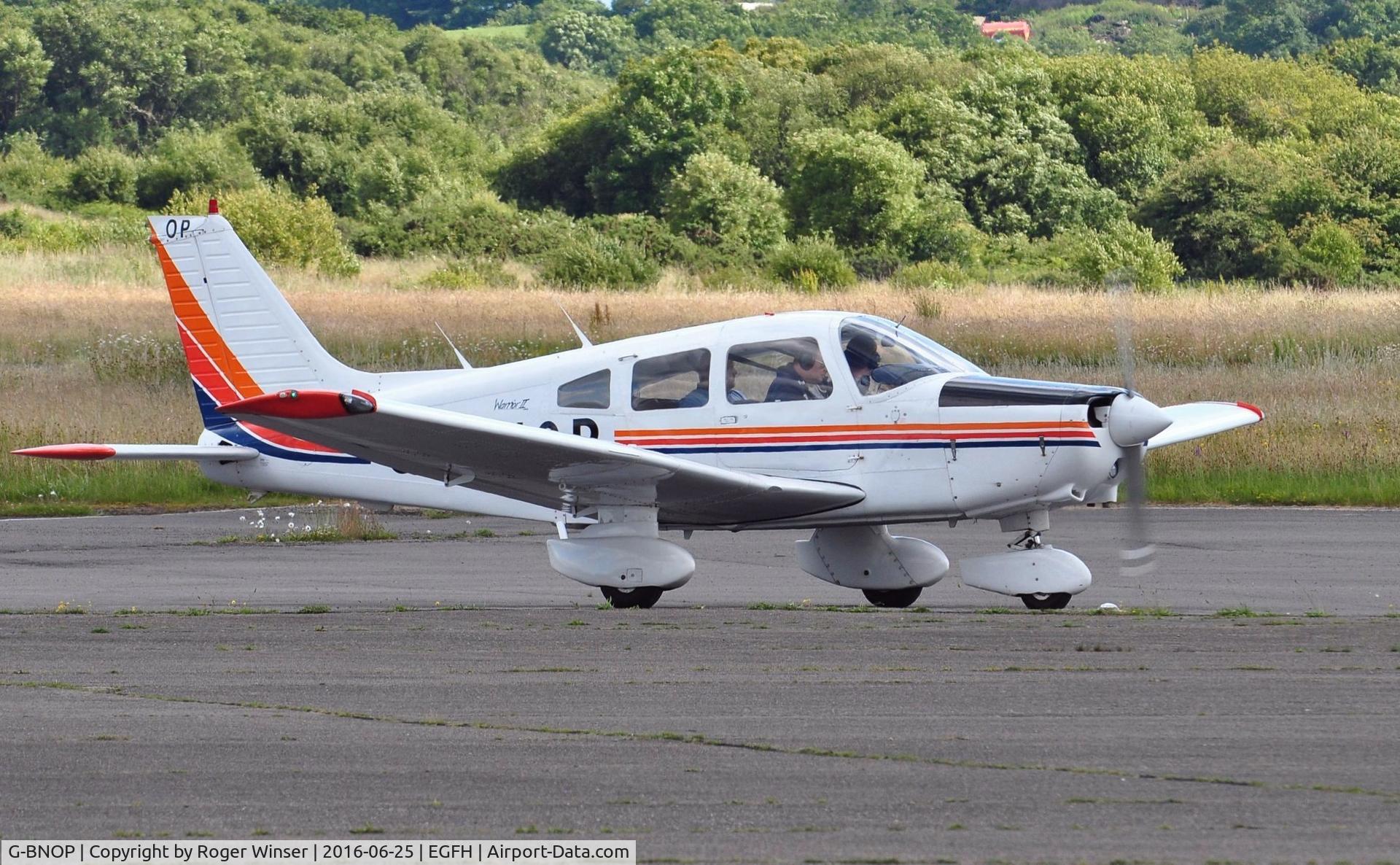 G-BNOP, 1987 Piper PA-28-161 Cherokee Warrior II C/N 2816027, Visiting Warrior II.