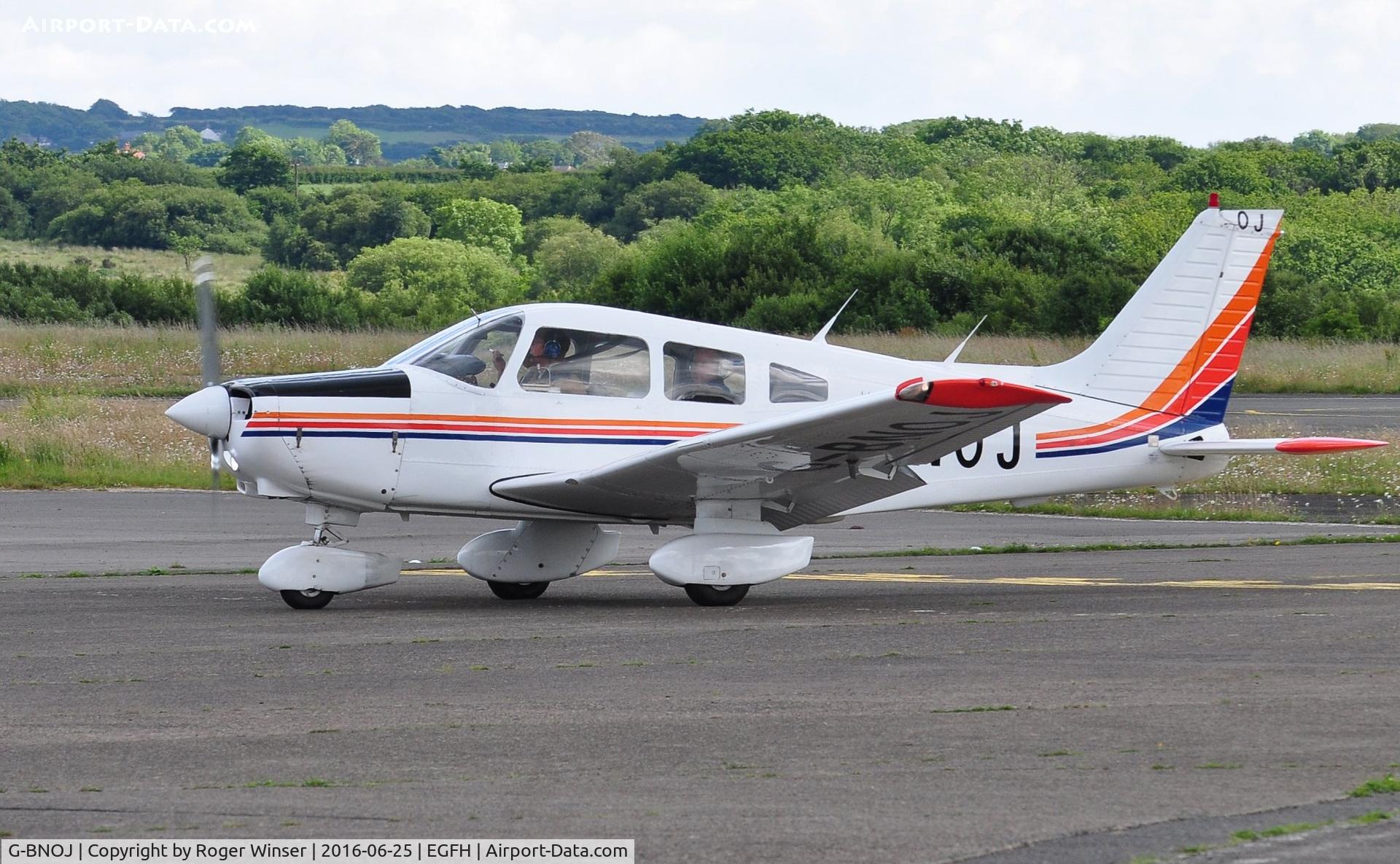 G-BNOJ, 1987 Piper PA-28-161 Cherokee Warrior II C/N 2816018, Visiting Warrior II.