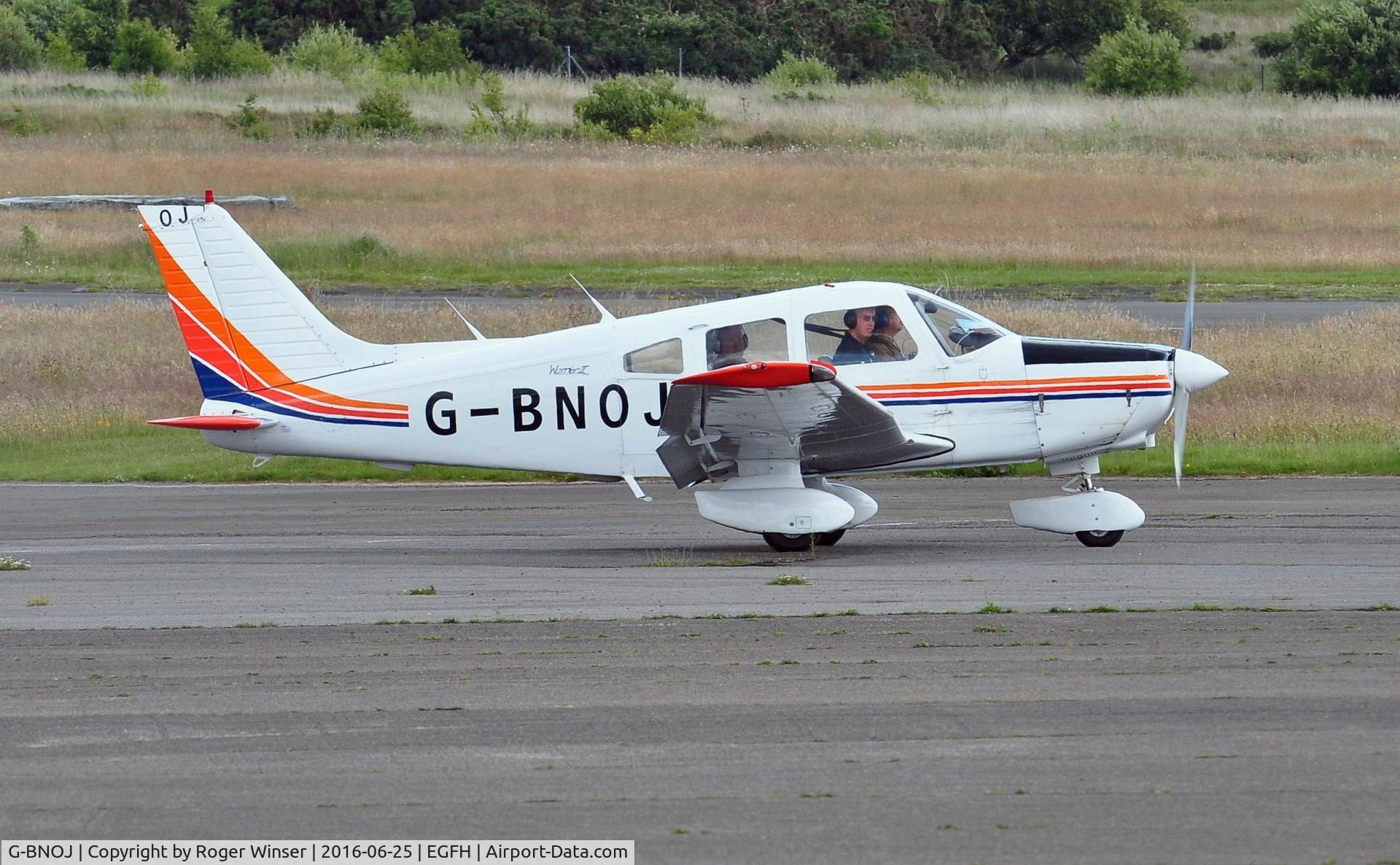 G-BNOJ, 1987 Piper PA-28-161 Cherokee Warrior II C/N 2816018, Visiting Warrior II.