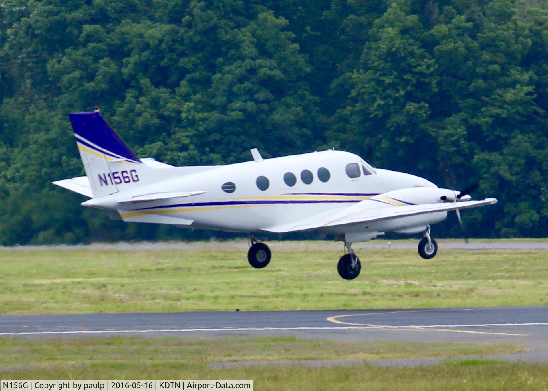 N156G, 1975 Beech E-90 King Air C/N LW-156, At Downtown Shreveport.